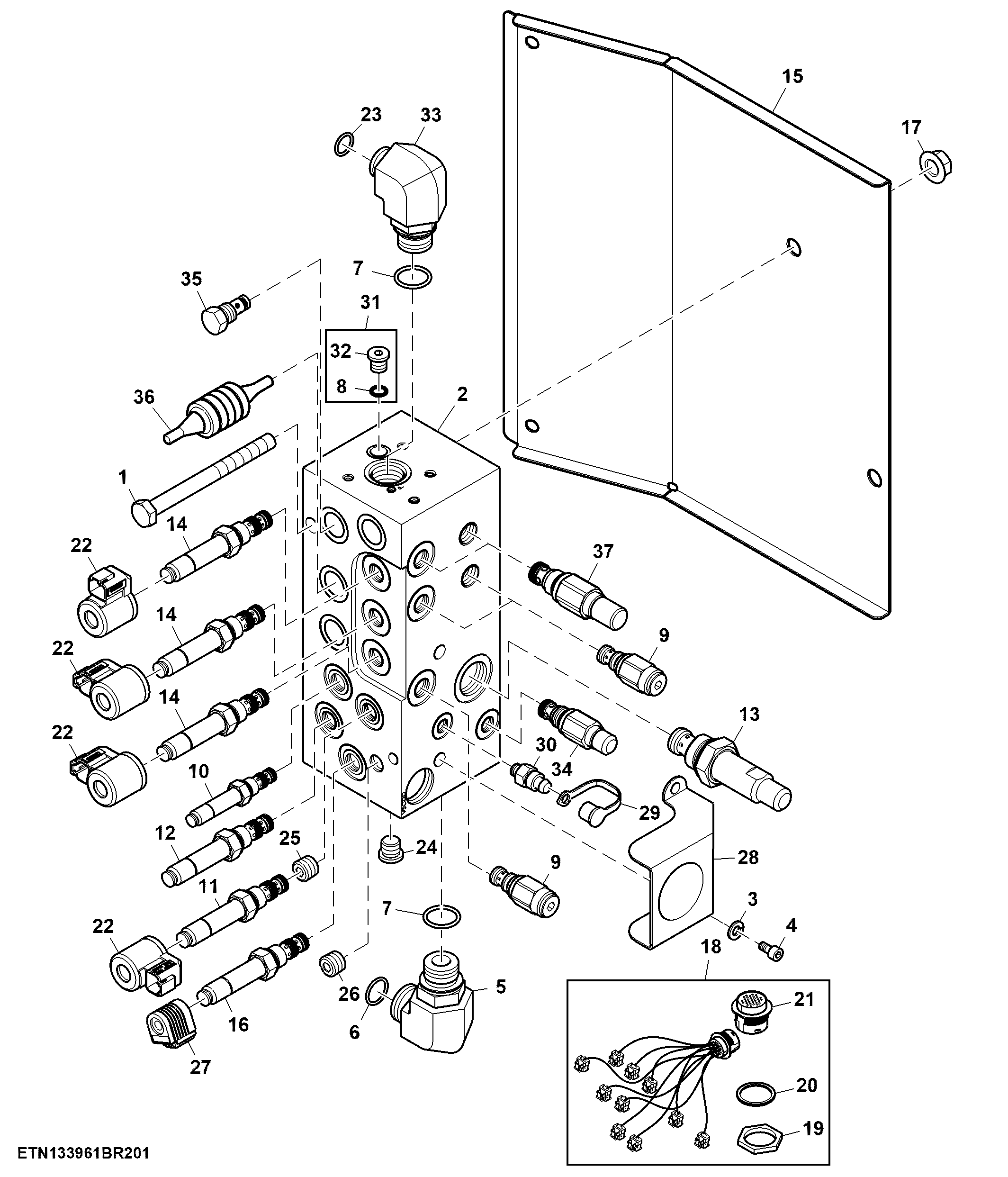 Control Valve, 7-Function, HillMaster™ (1 of 2)