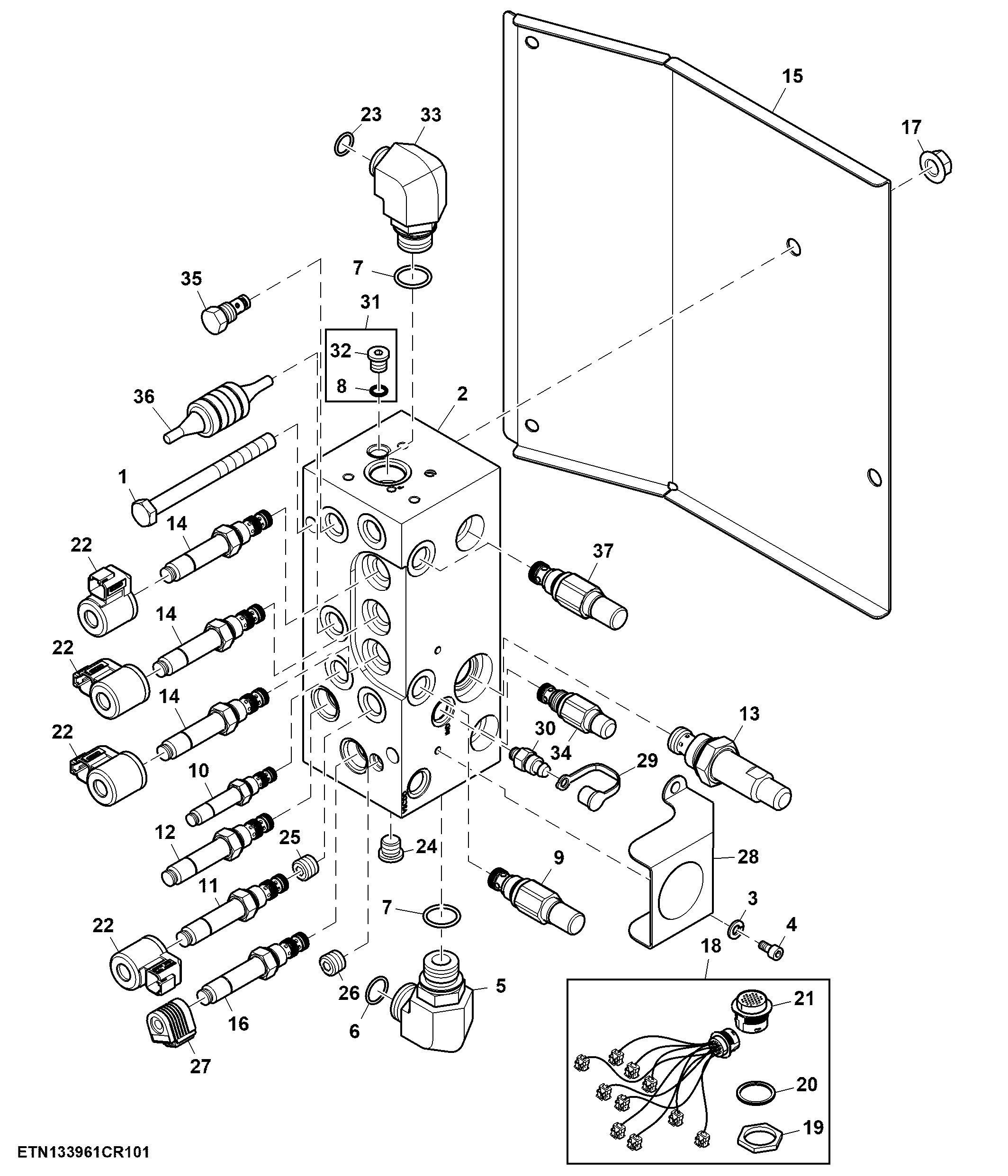 Control Valve, 7-Function, HillMaster™ (1 of 2)