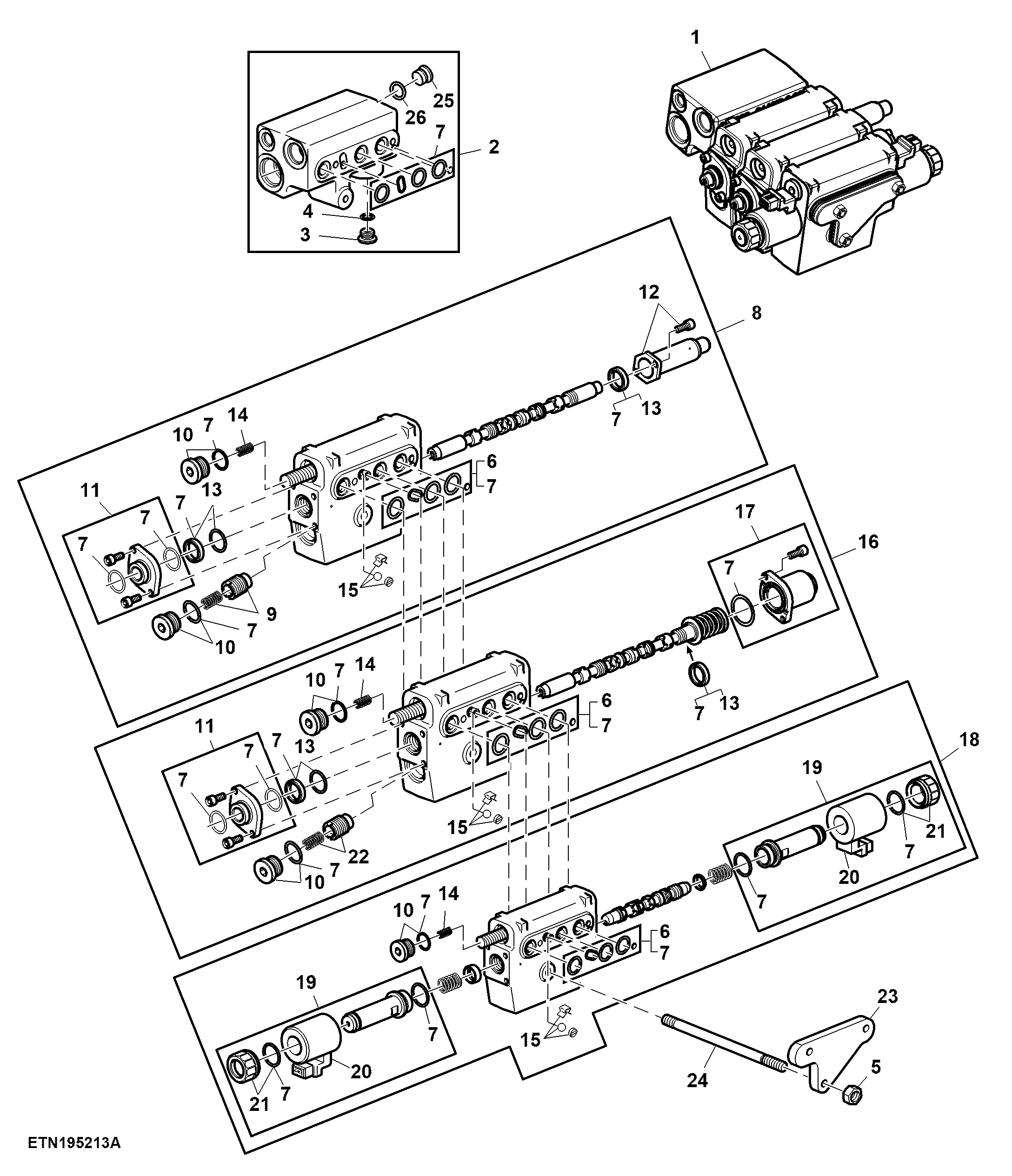 Mechanical Midstack SCV, W/ 3 Functions (937676 - )