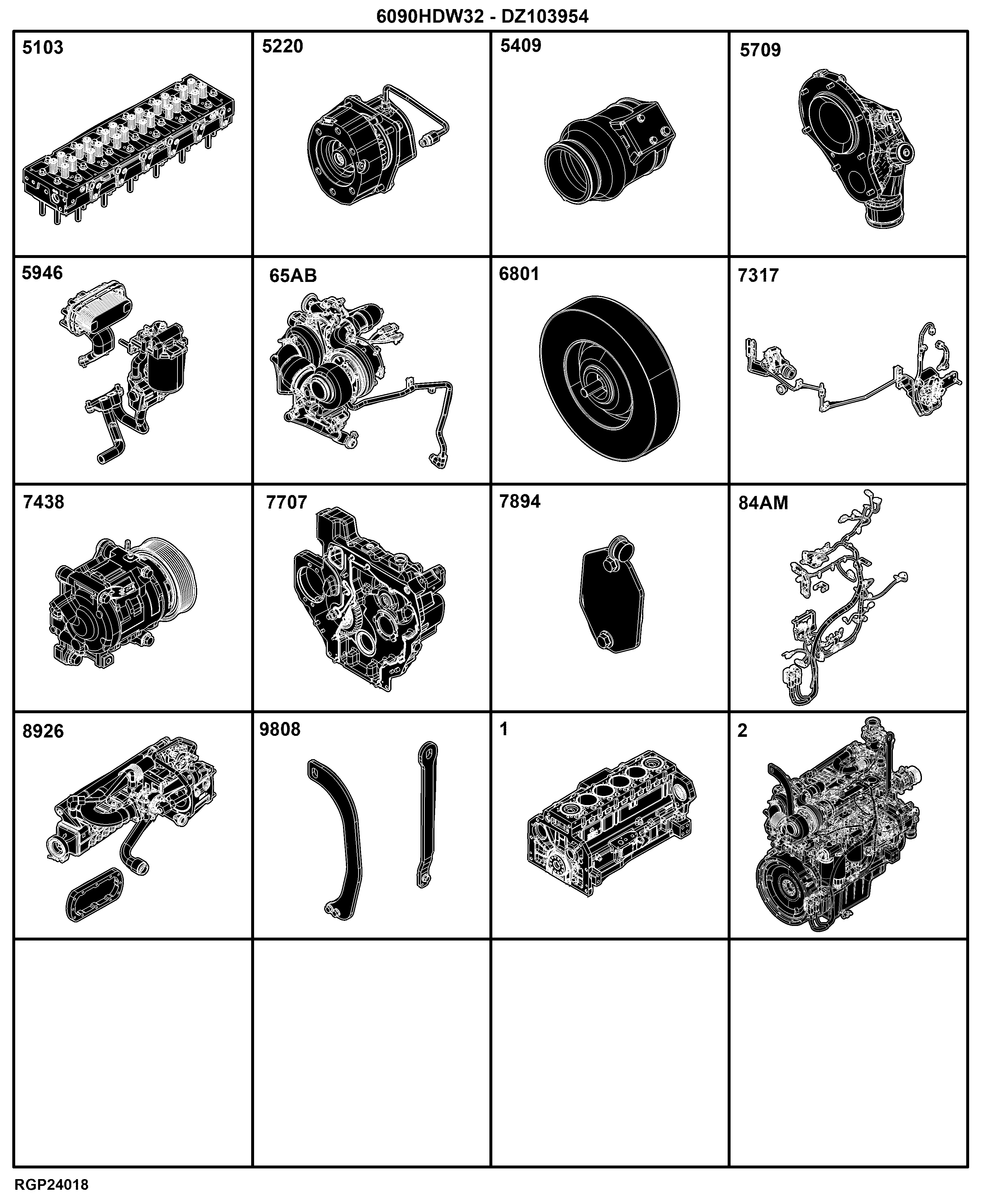 04B Engine 6090HDW32-DZ103954
