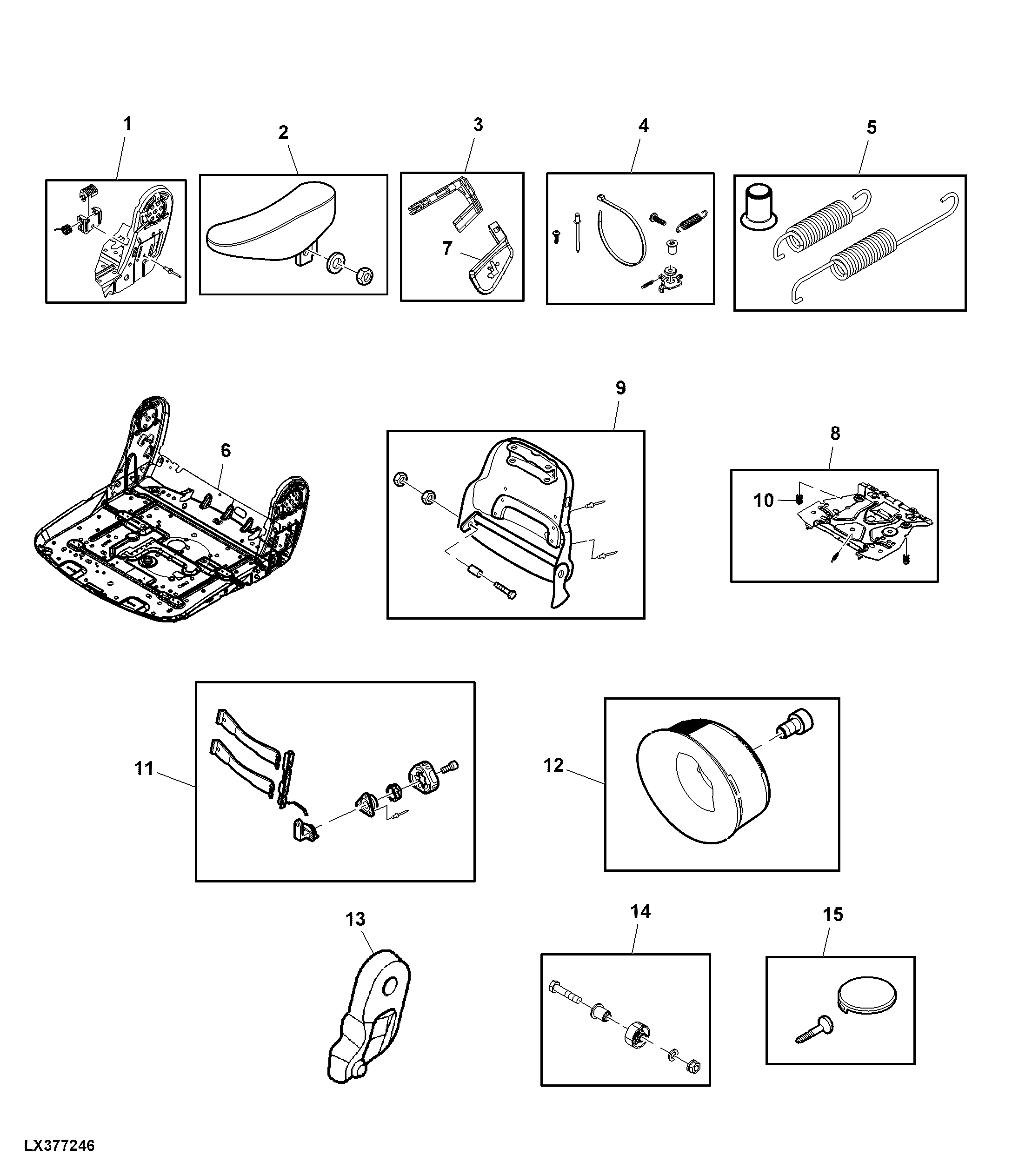 Support / Armrest, Seat, Air Suspended, MSG95GL/731