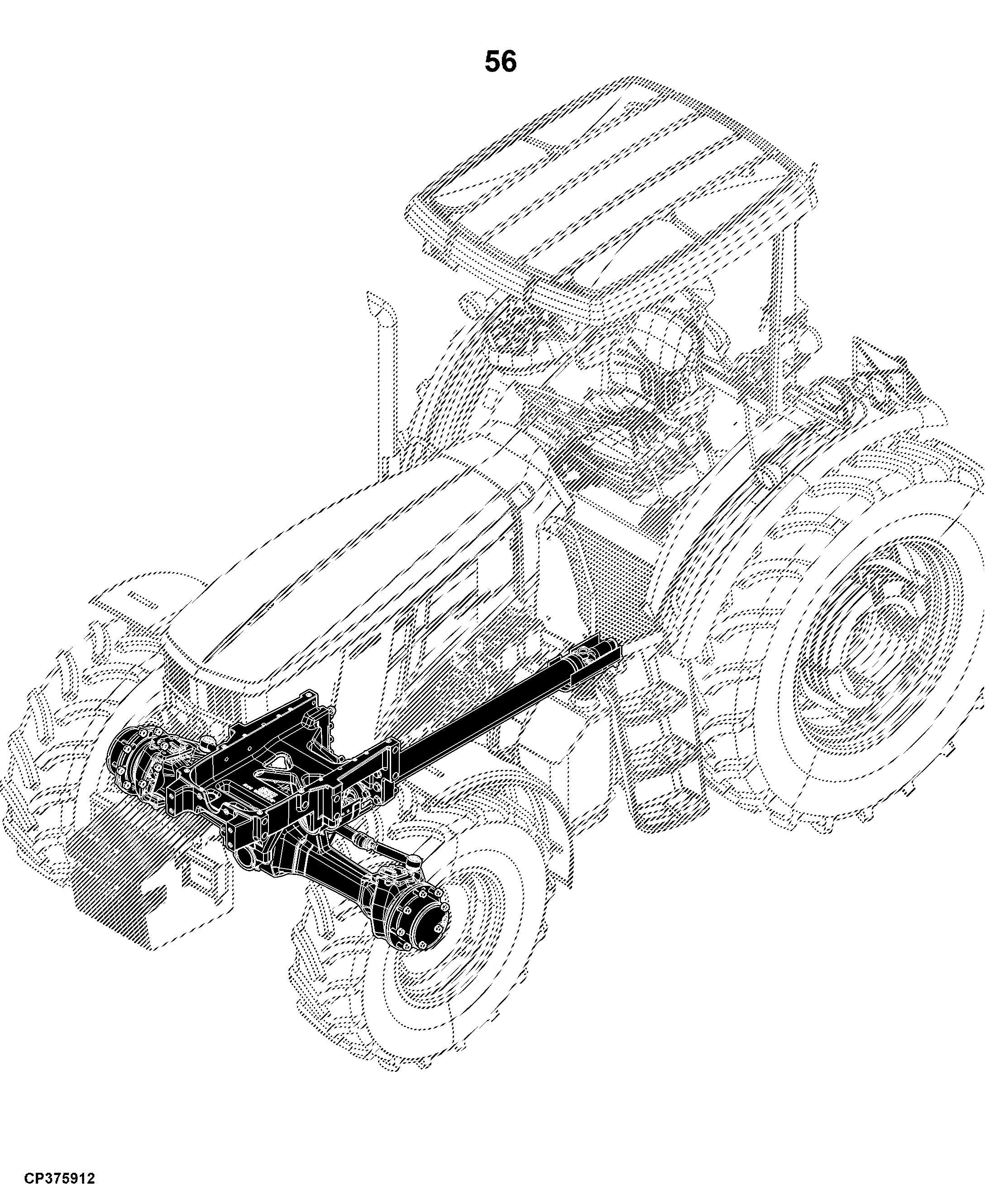 6135B Tractor (Cab and OOS)(PIN: 1YR6135BXXX210000)(Asia and Africa Edition)