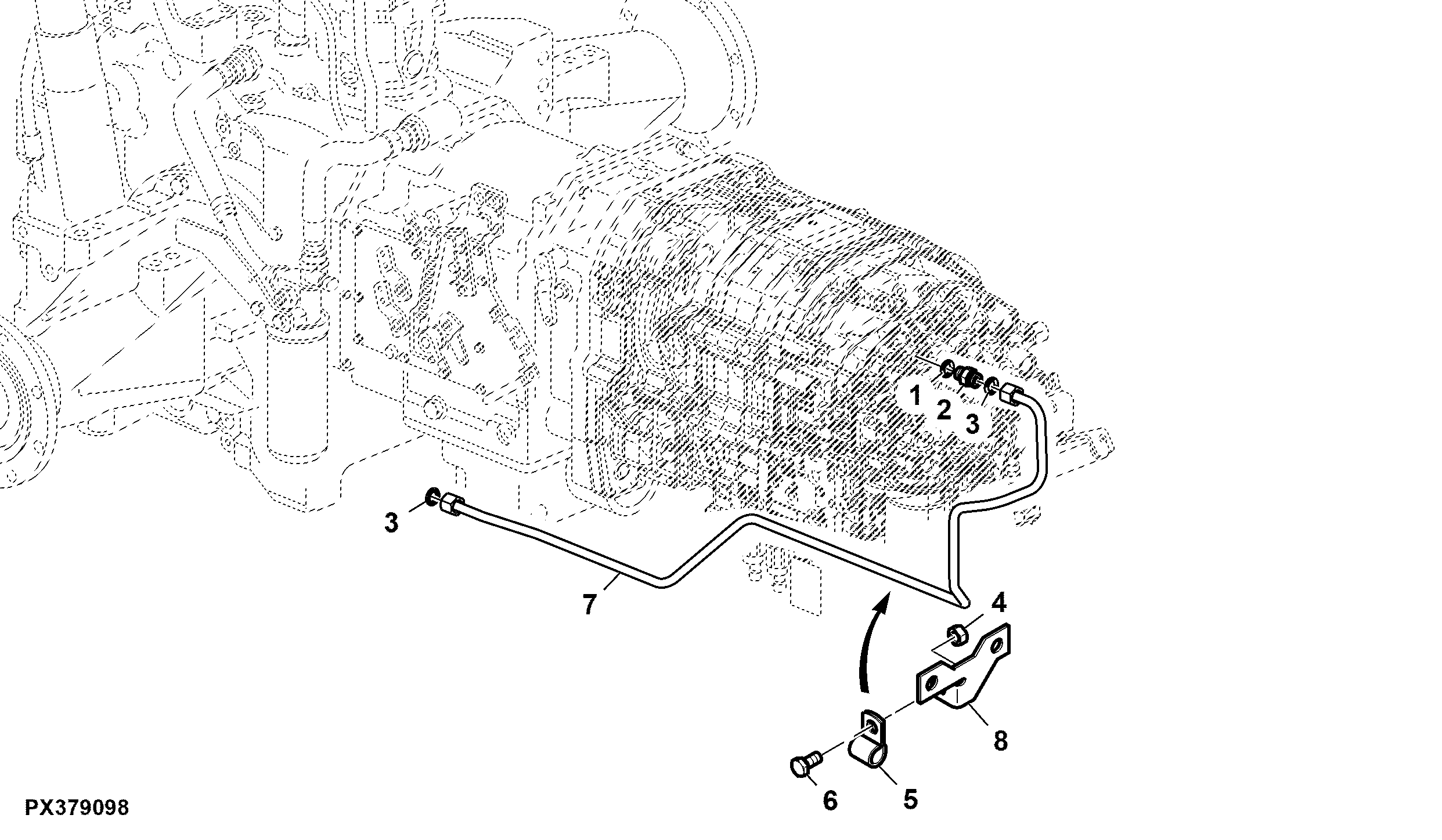 Differential Lock, Oil Lines, W/ Creeper, Front, PowrQuad™