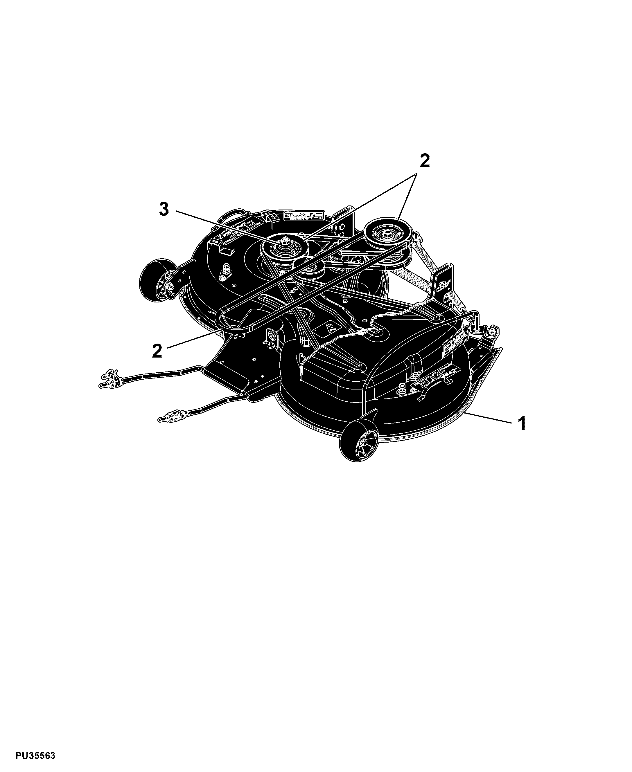 84 Mower Deck And Lift Linkage, 42M inch