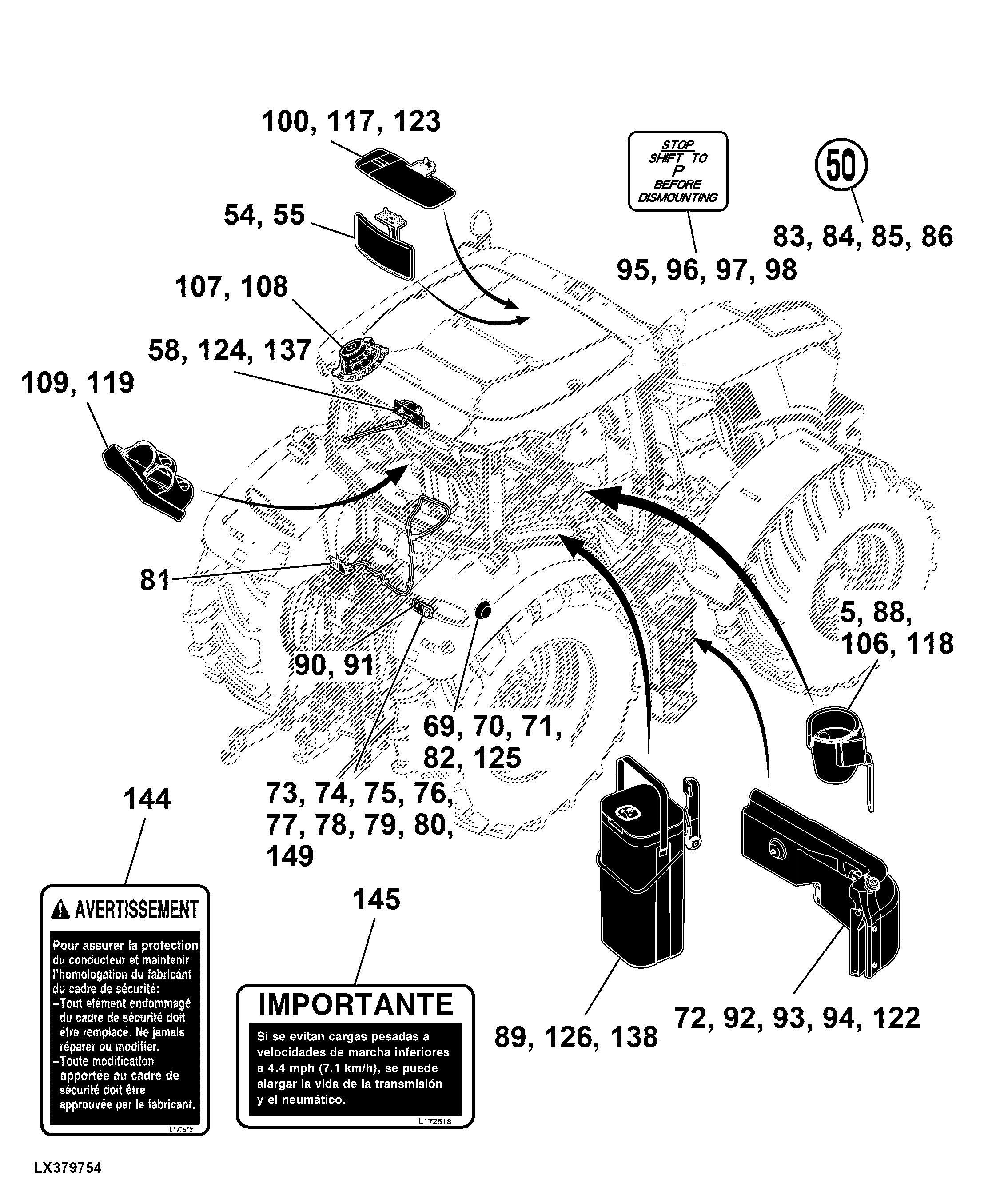 93 Operator's Station, Controls and Accessories
