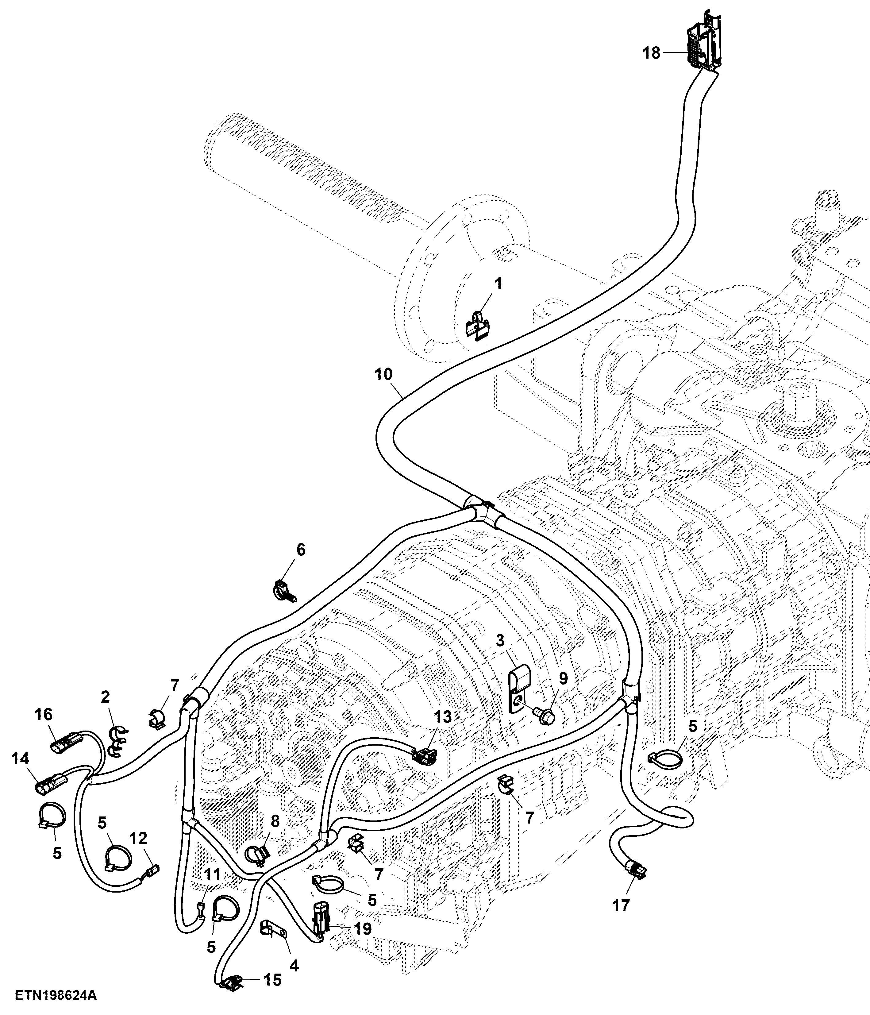 Transmission Wiring Harness, Front, PowrQuad™
