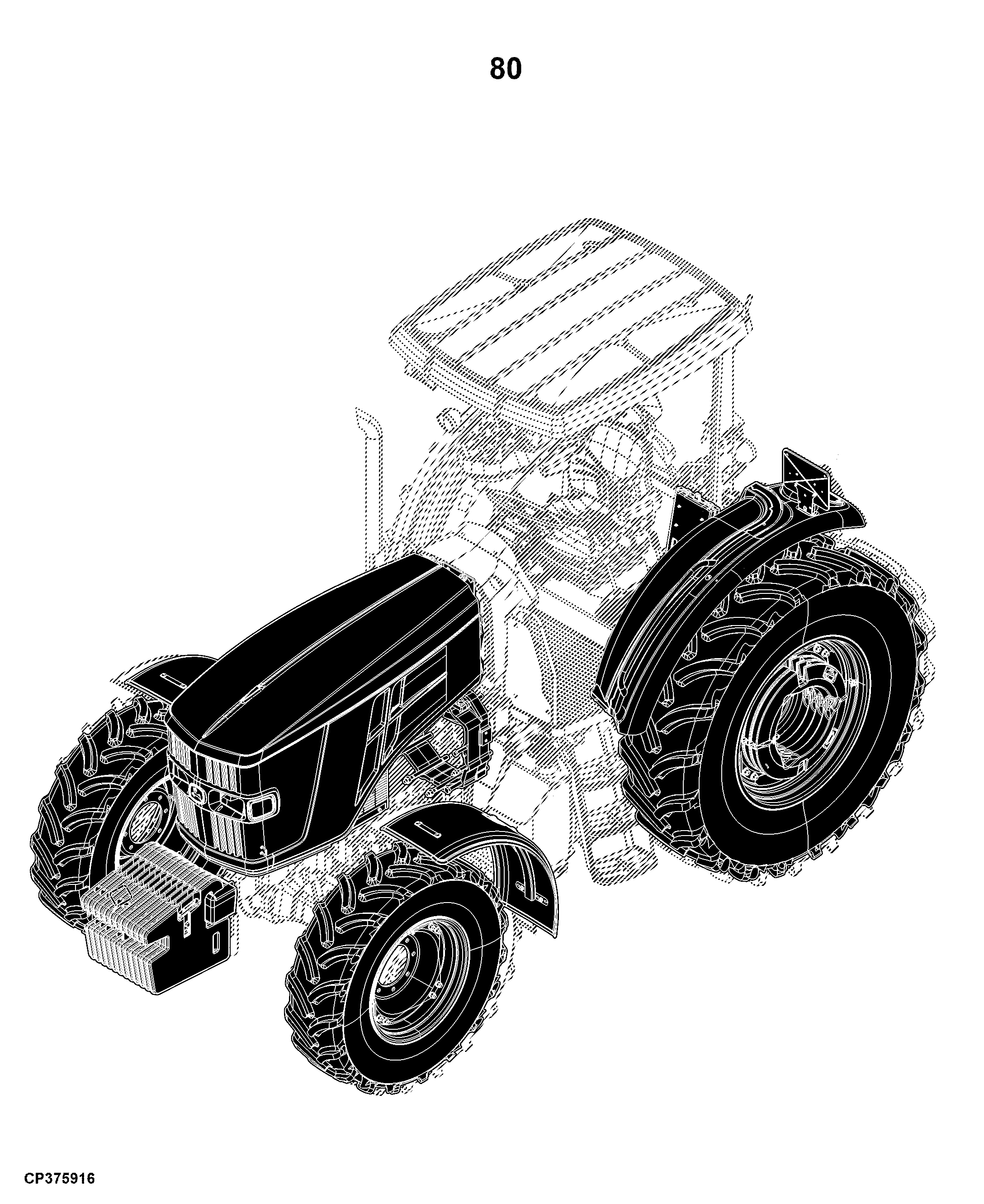 6135B Tractor (Cab and OOS)(PIN: 1YR6135BXXX210000)(Asia and Africa Edition)