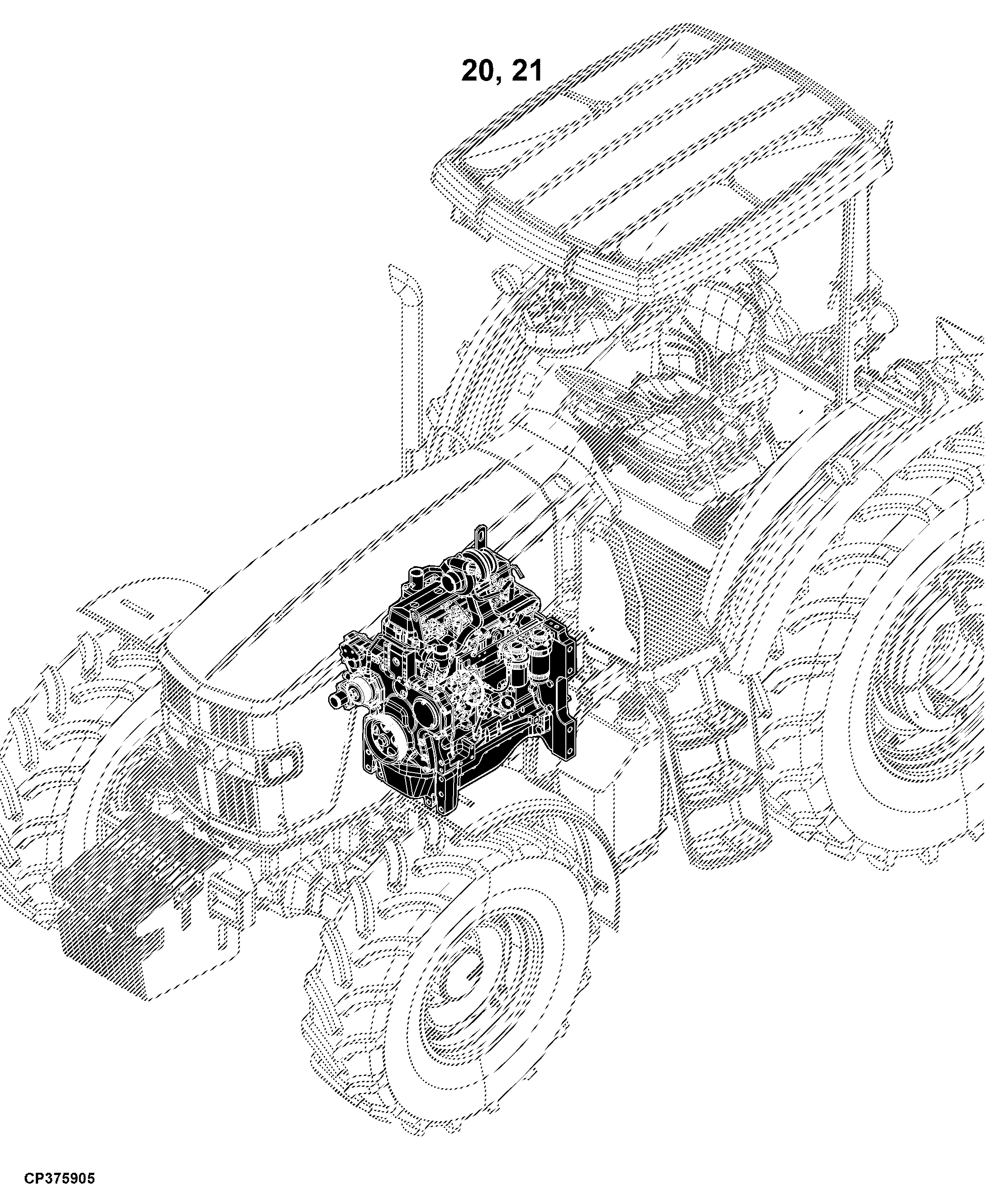 6135B Tractor (Cab and OOS)(PIN: 1YR6135BXXX210000)(Asia and Africa Edition)