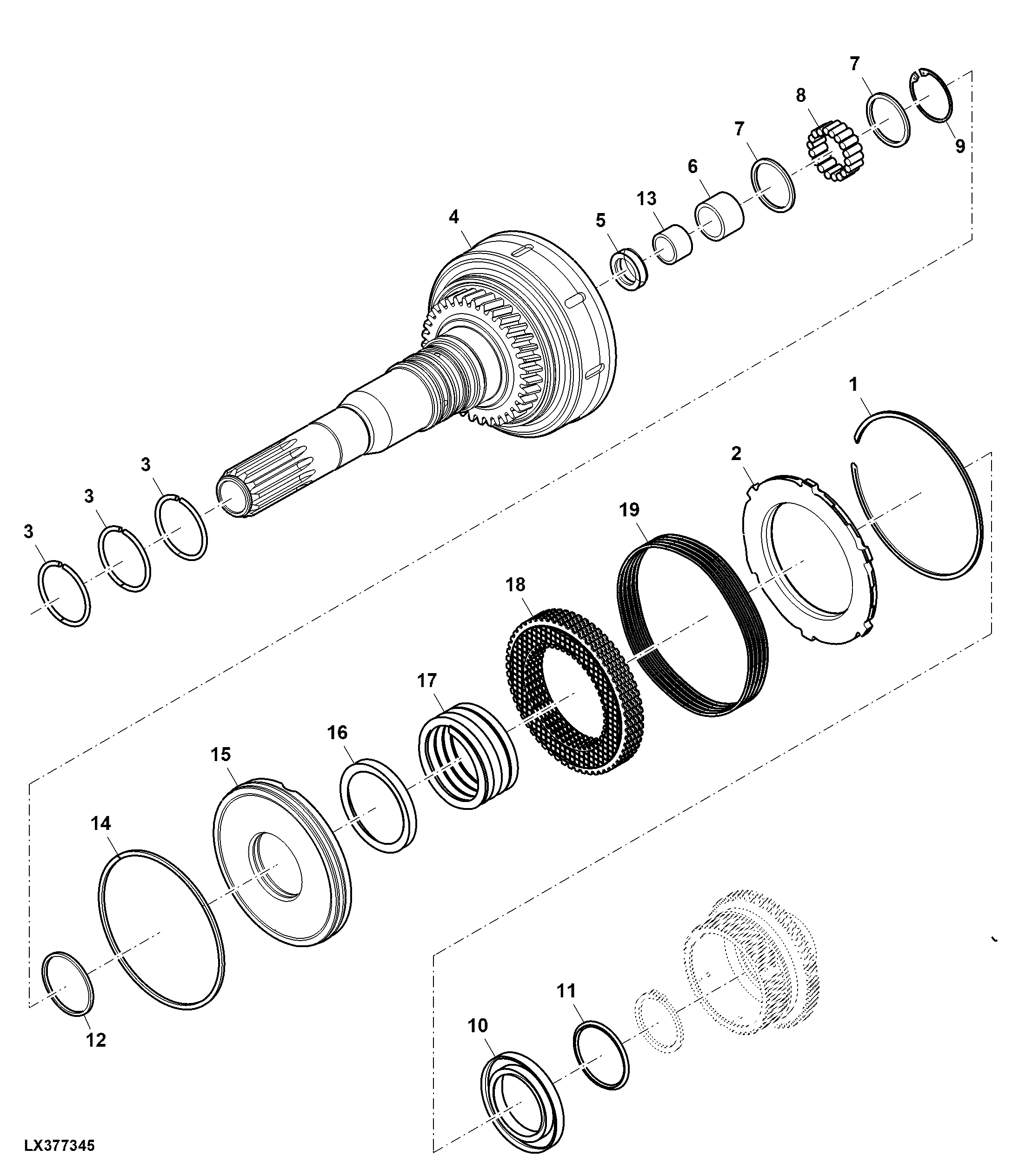 Input Shaft, Clutch Assembly, PowrReverser™
