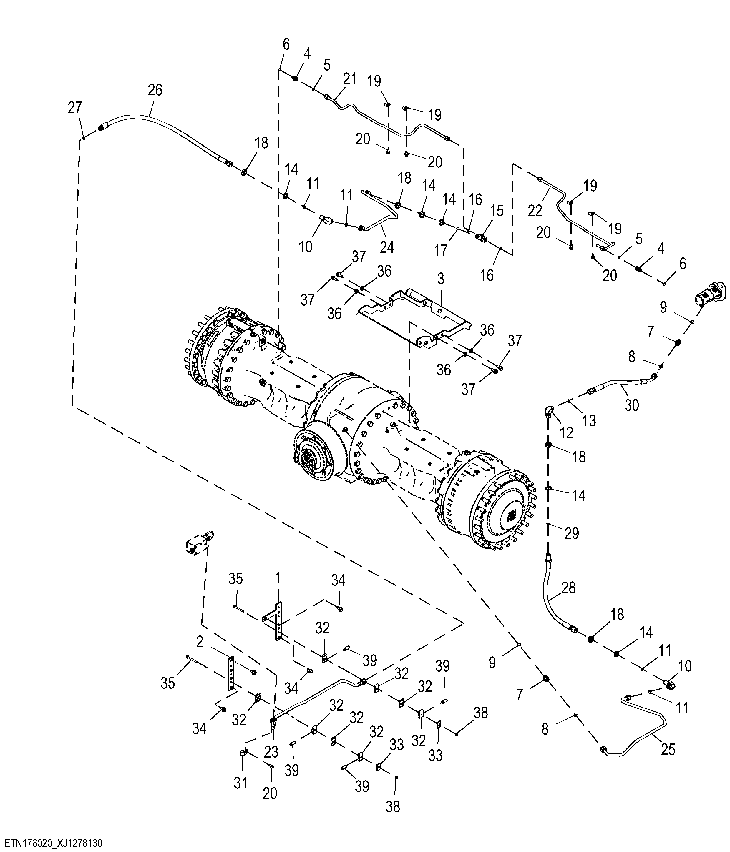 Axle Cooling and Filtration System for Front Differential Lock (5 of 5)