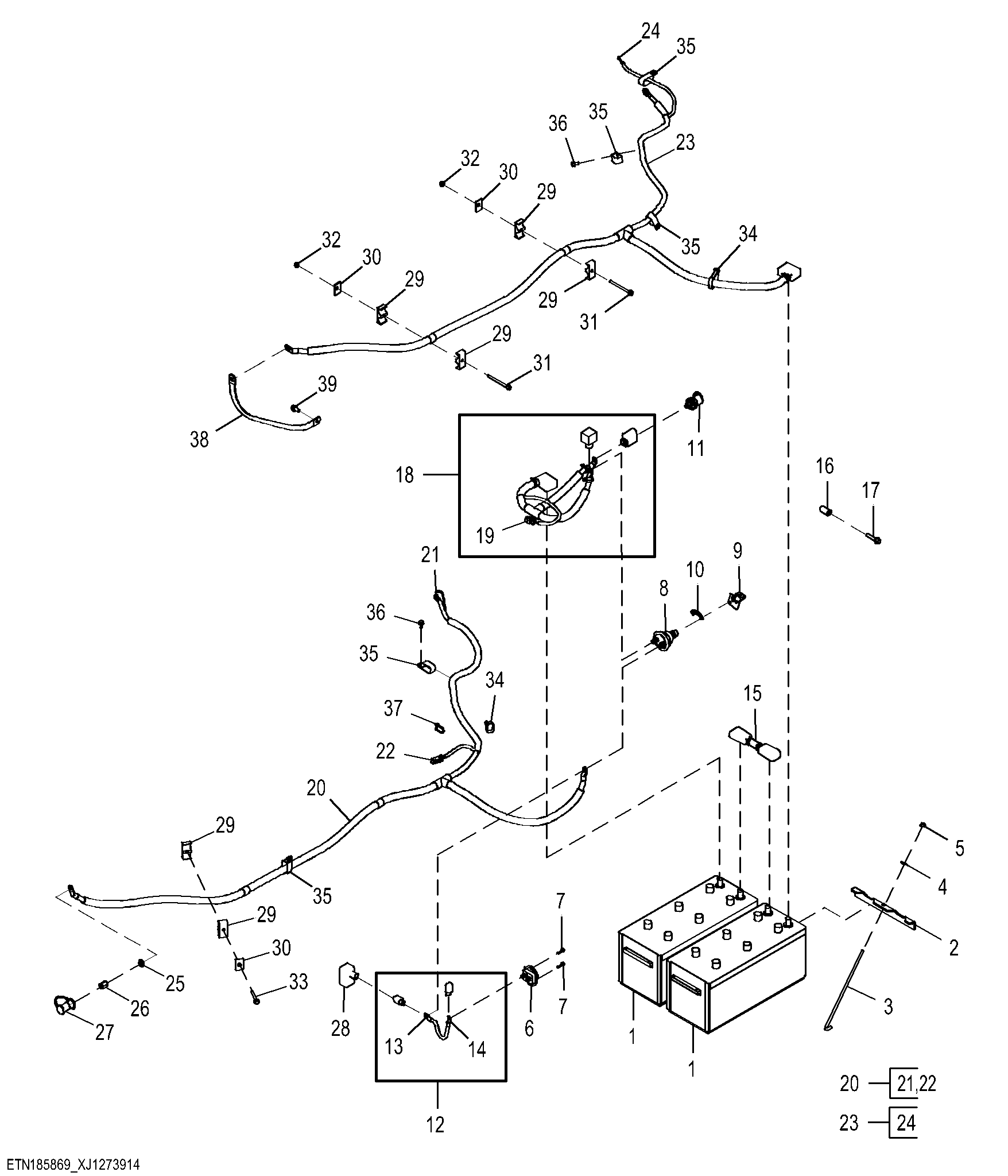 Batteries and Cables with Secondary Steering