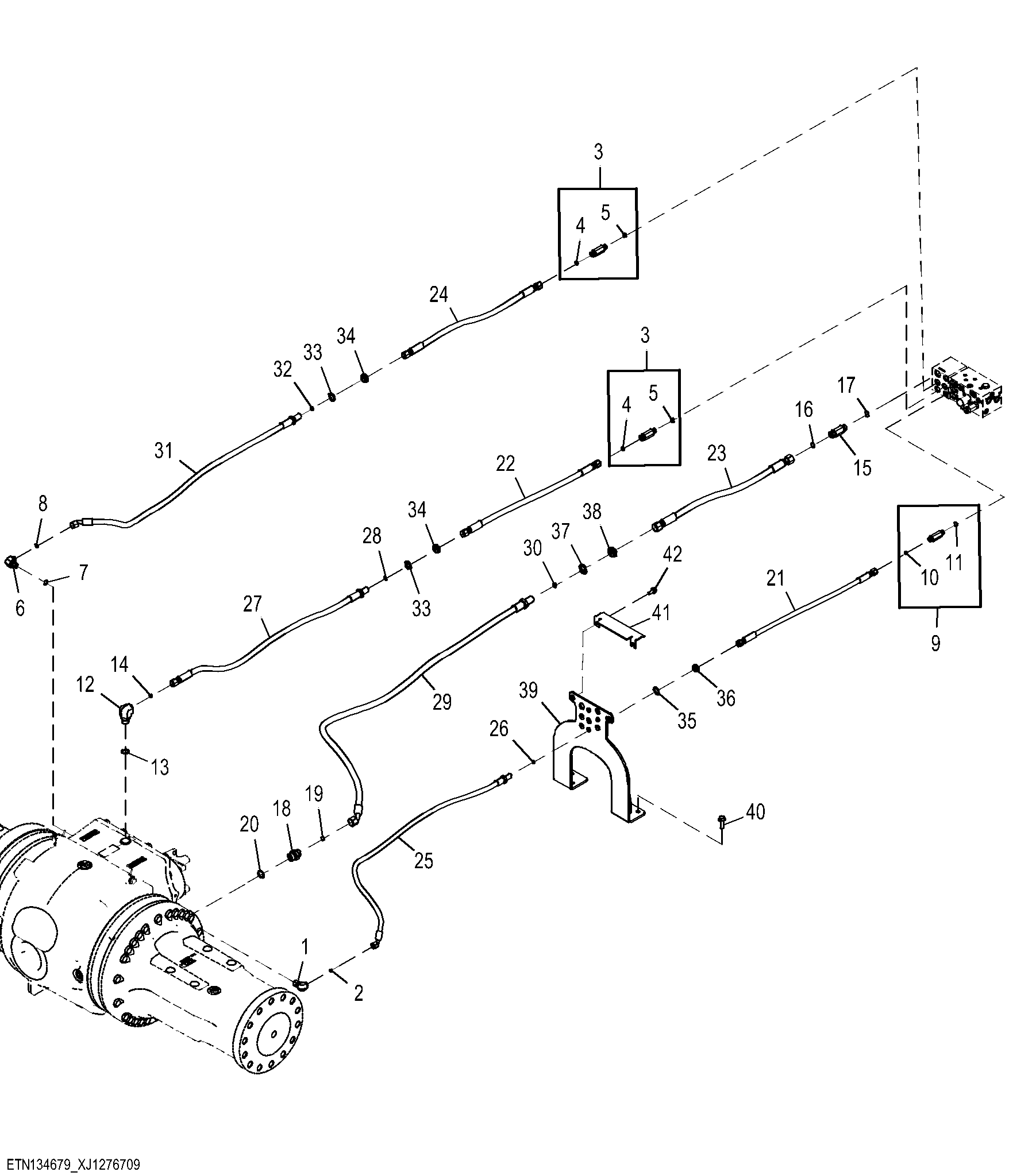 Axle Cooling and Filtration System for Dual Differential Lock (1 of 4)