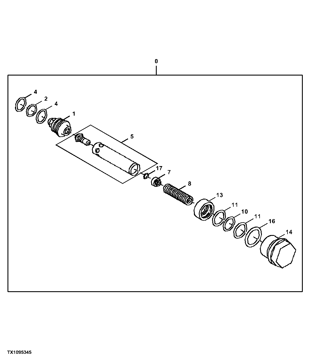 Travel Motor Crossover Relief Valve Components