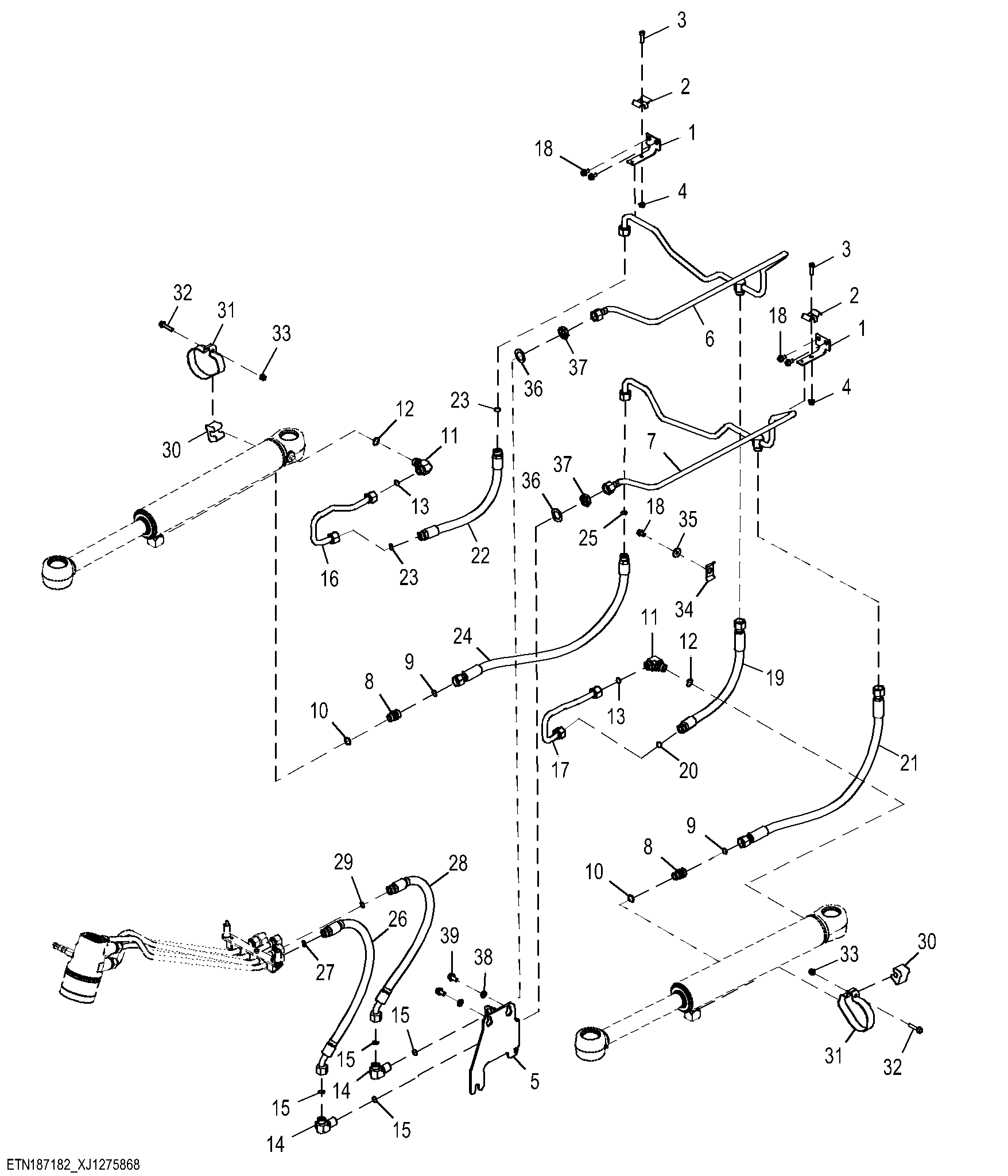 Orbital Secondary Steering Plumbing ( 1 of 2 )
