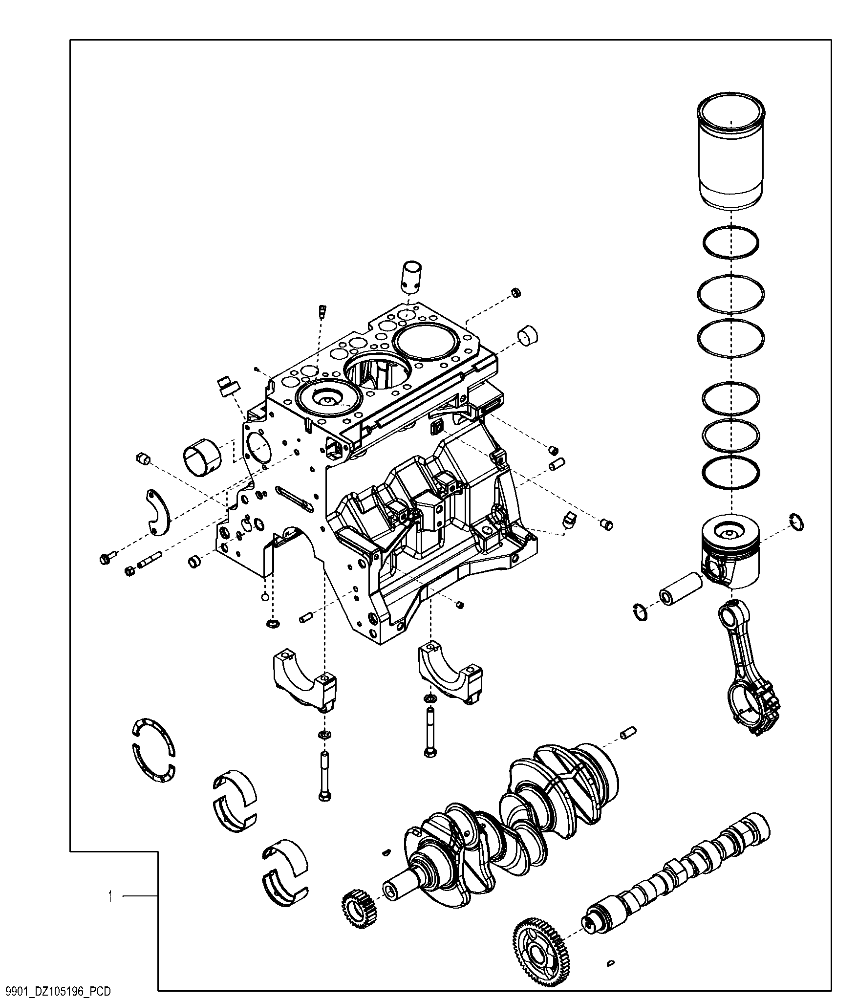 9901 Short Block Assembly