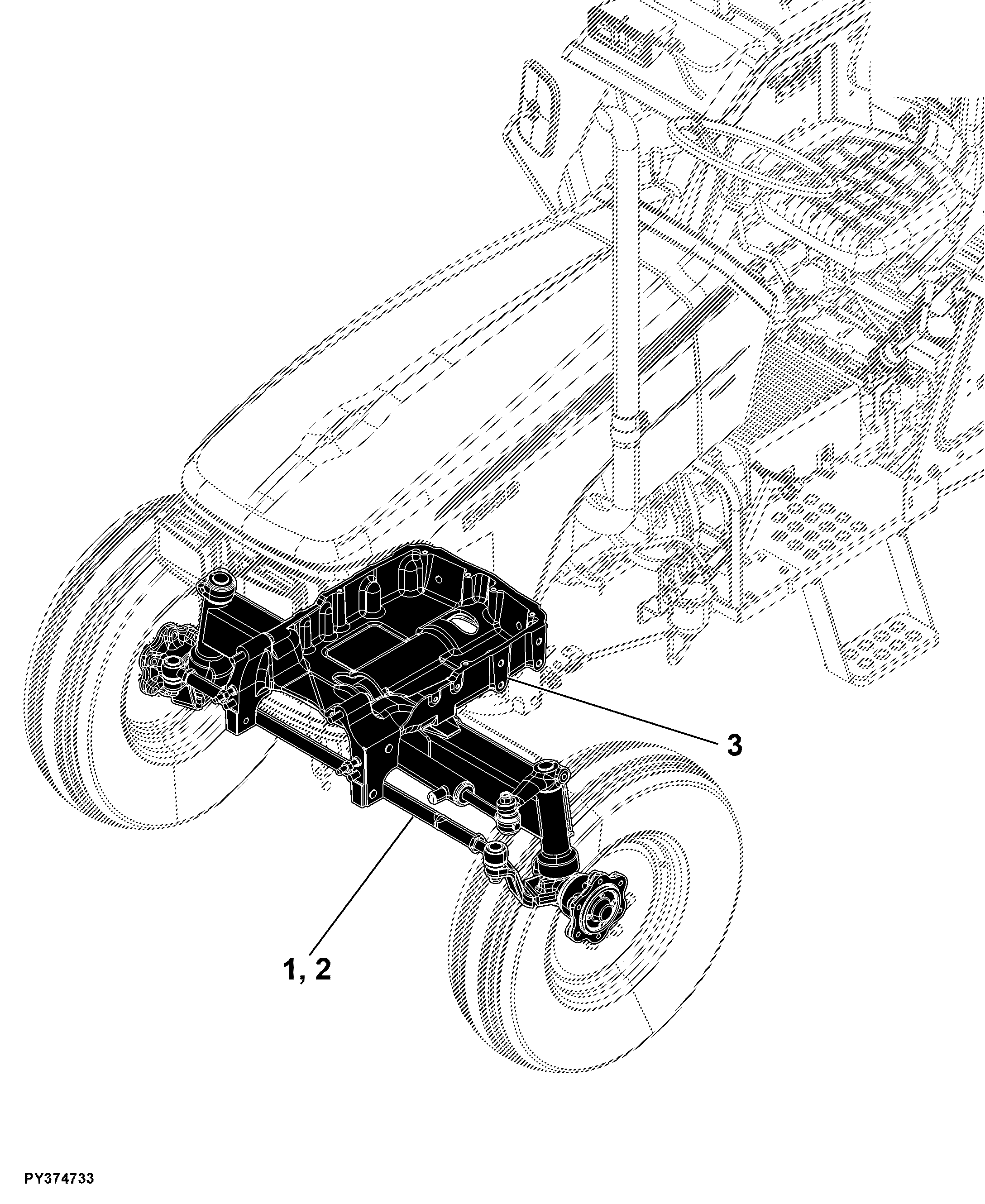 56 Front Axle