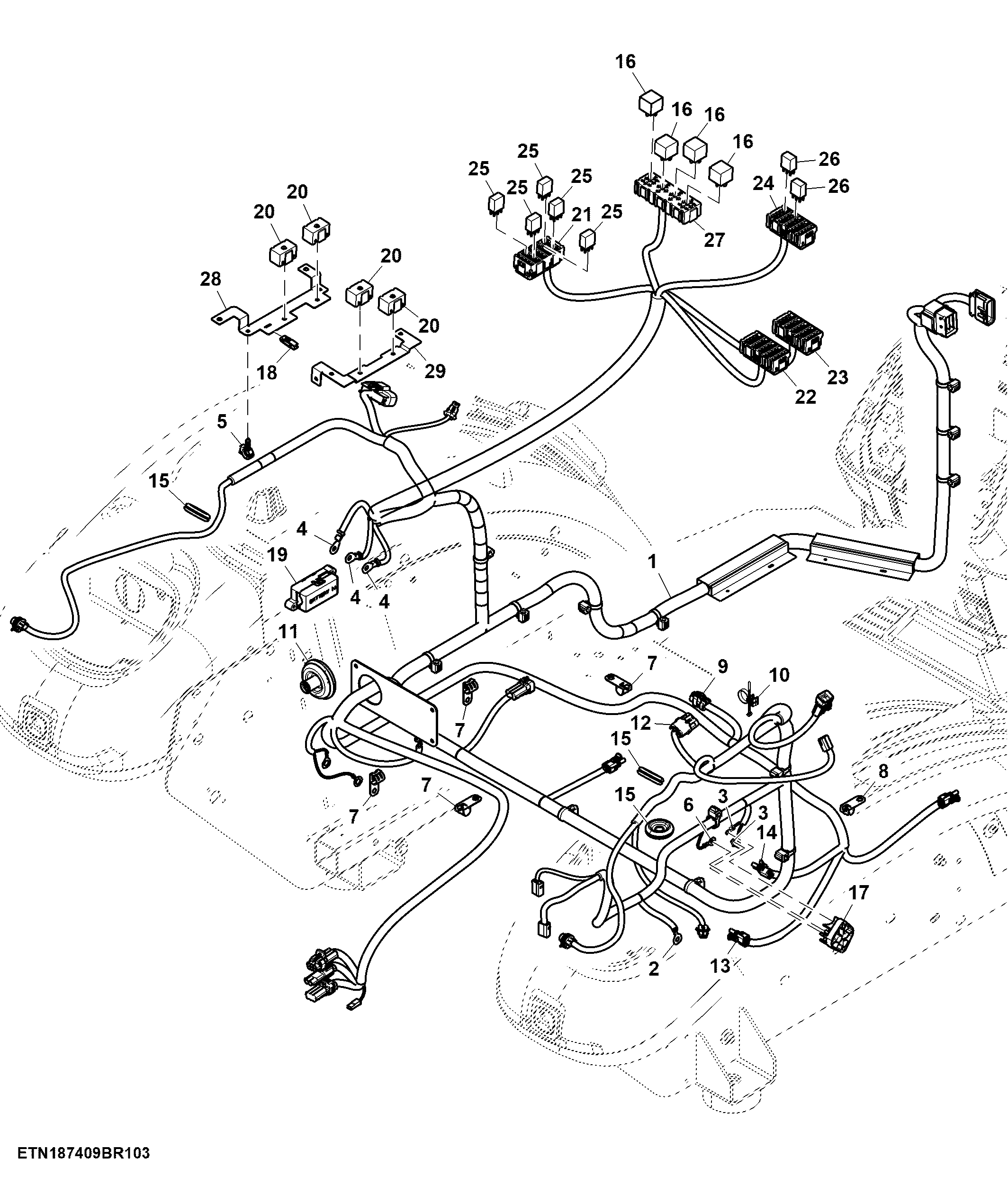 Cab Wiring Harness Connectors (2/3), SyncShuttle™