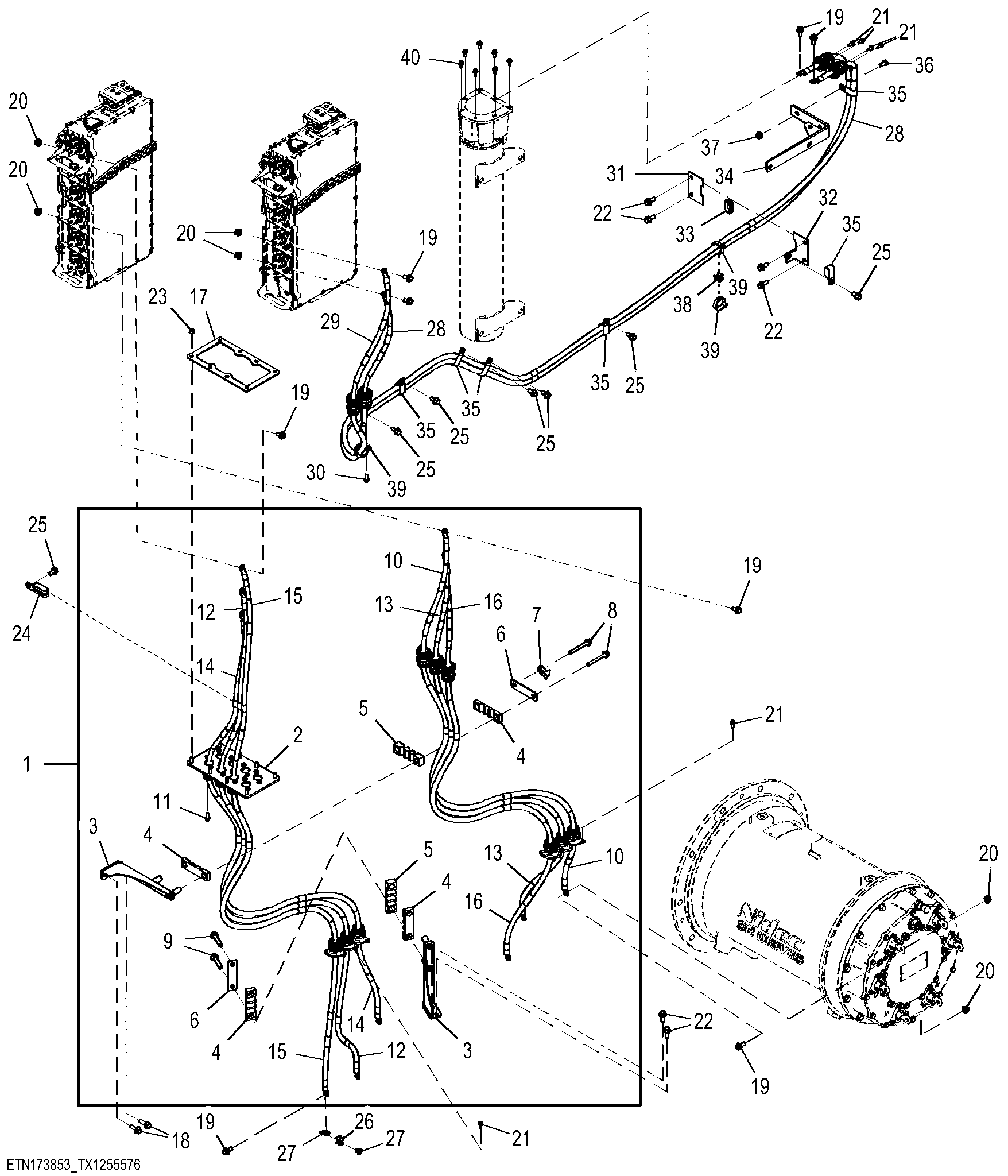 Electric Drive System Cables, Right hand (RH)