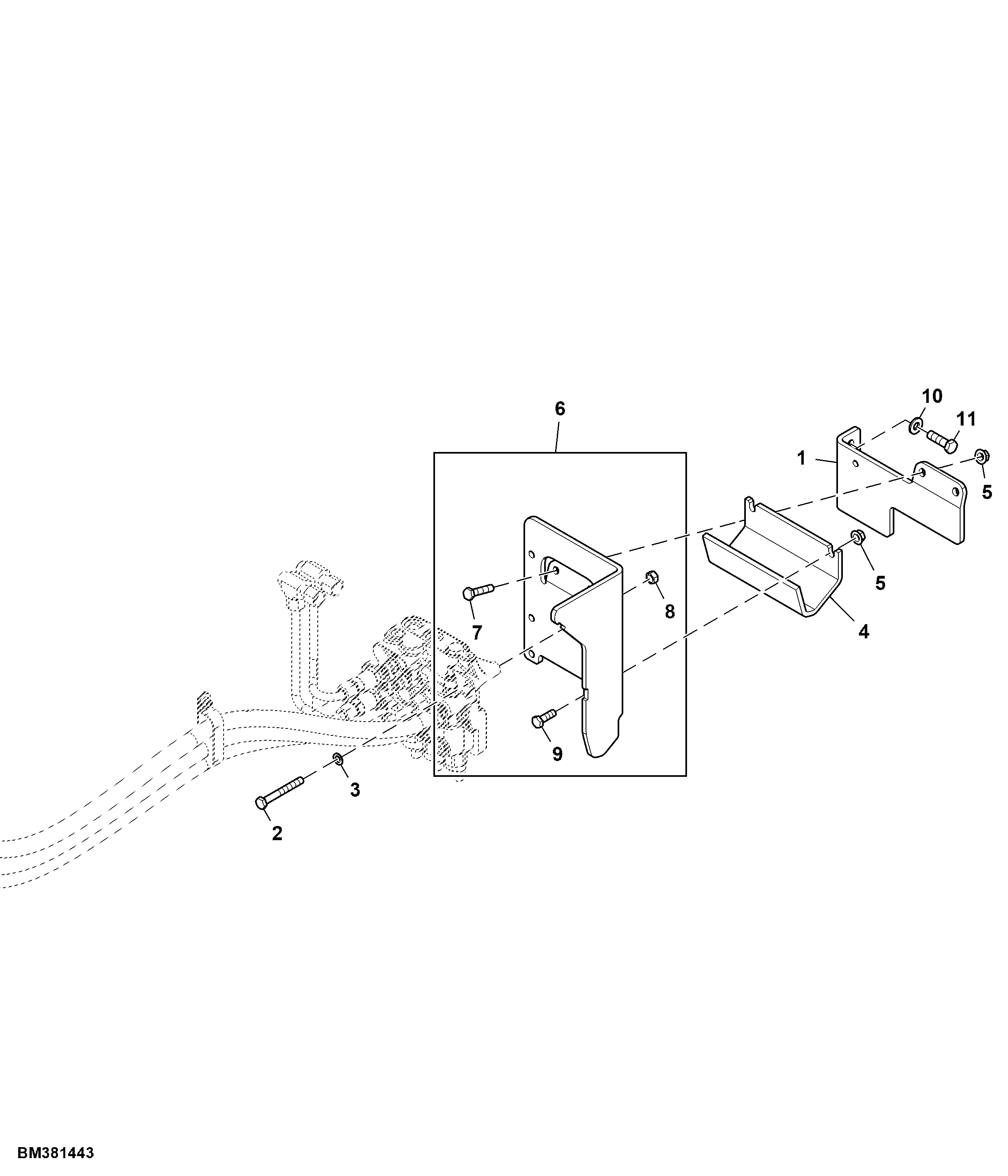 Bracket, Steering Control Unit, W/ AutoTrac™