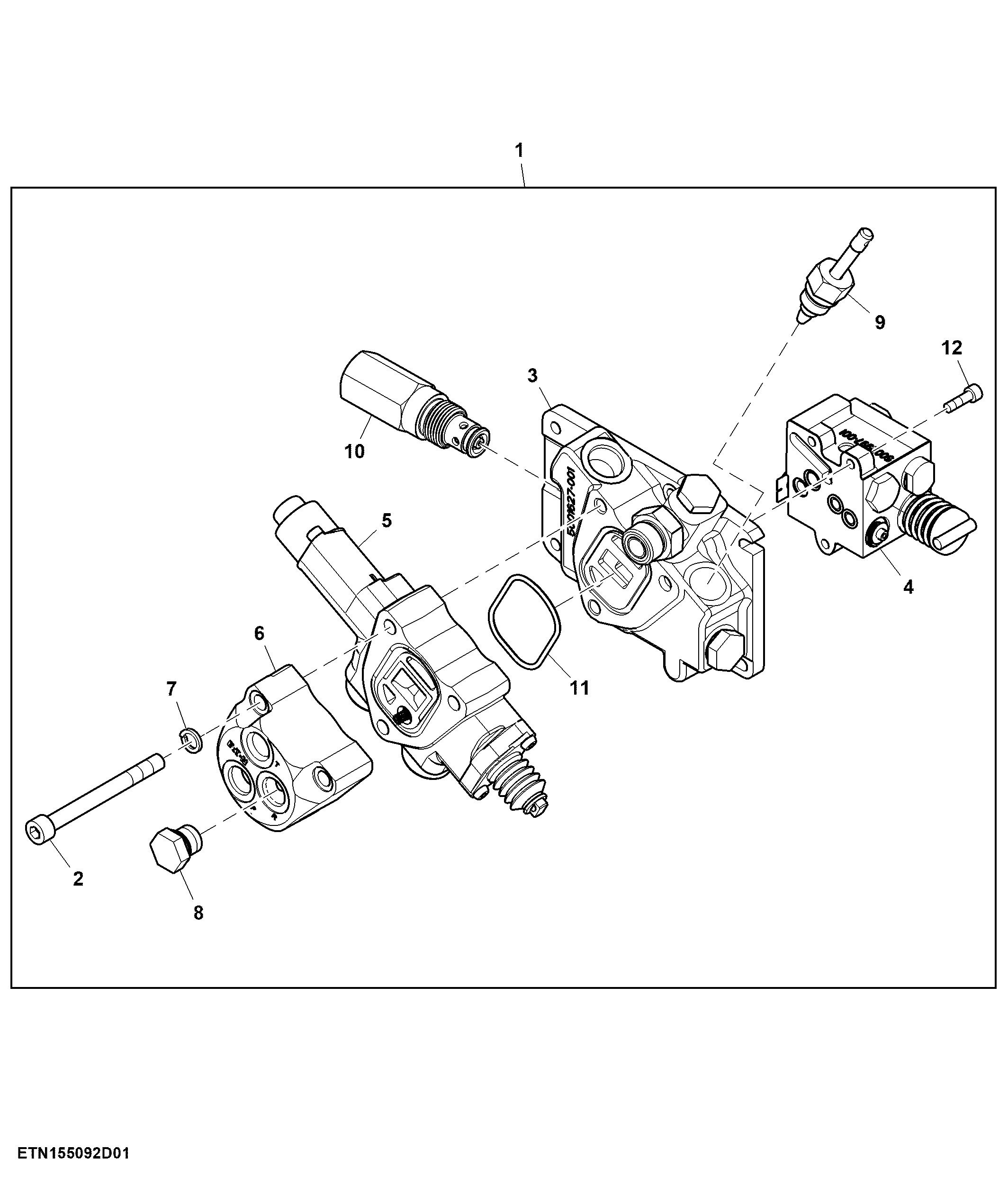 Rockshaft Control Valve, W/ SyncShuttle™, OOS (020136 - )