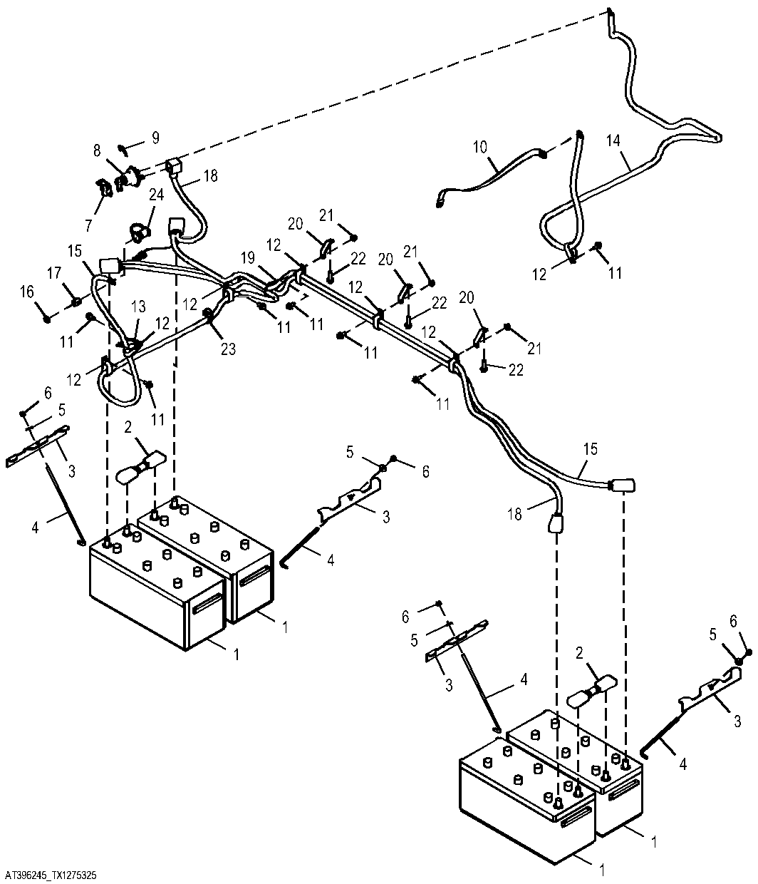 Batteries and Cables (4 Batteries) (686917 - )