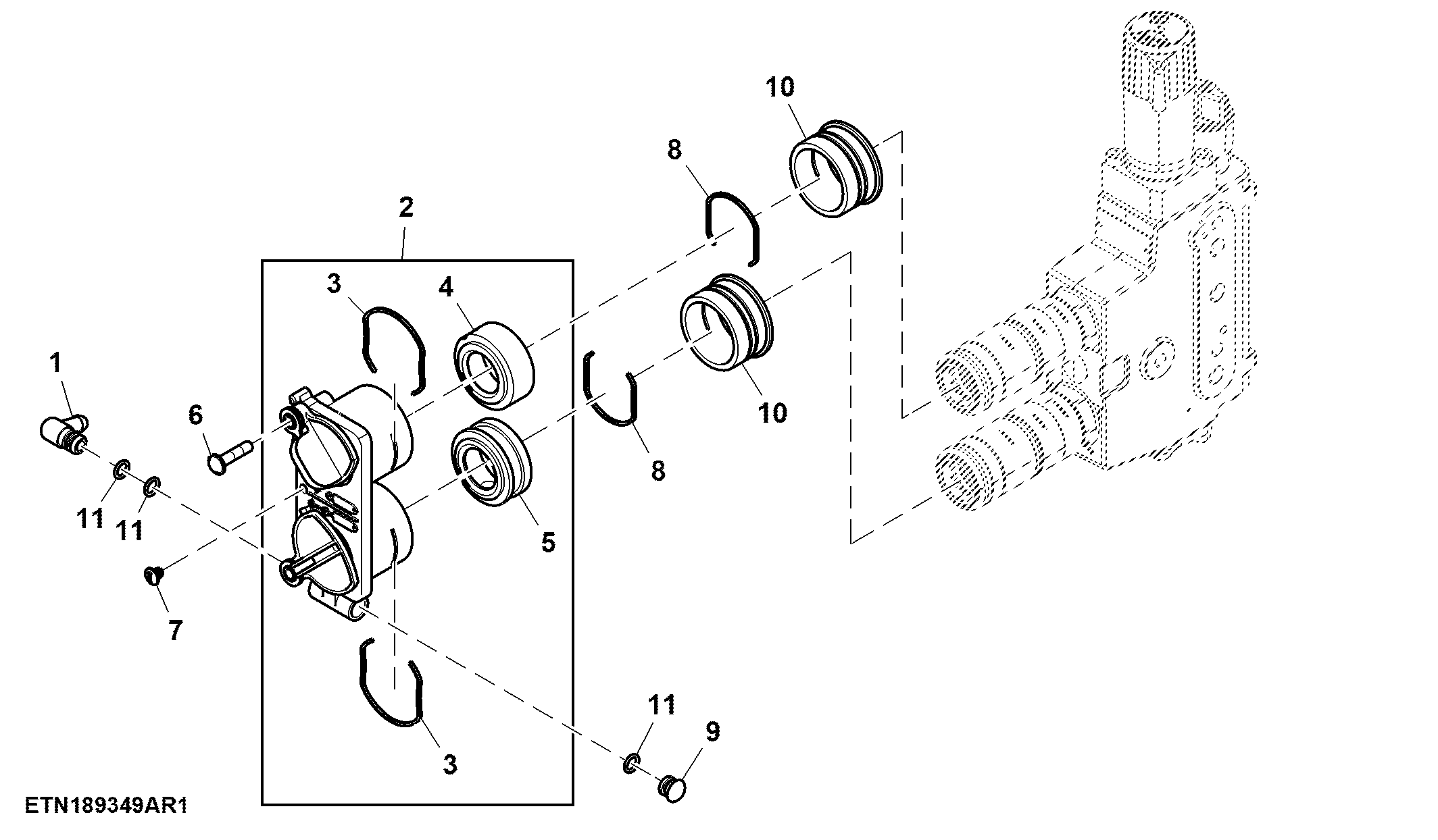 Hydraulic Quick Couplers, Standard, Position I