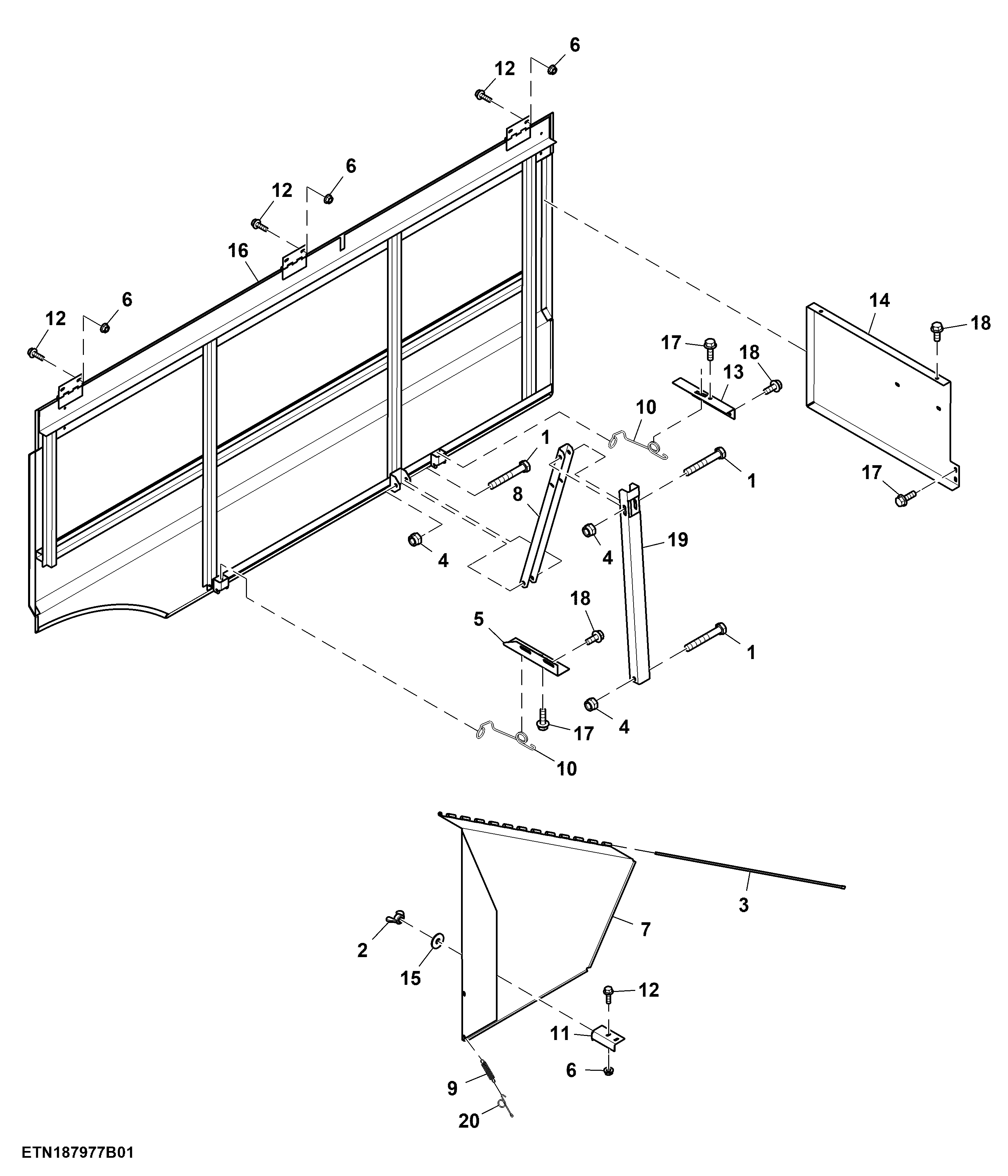 Side Panel and Cover, for Chopper Assembly, RH
