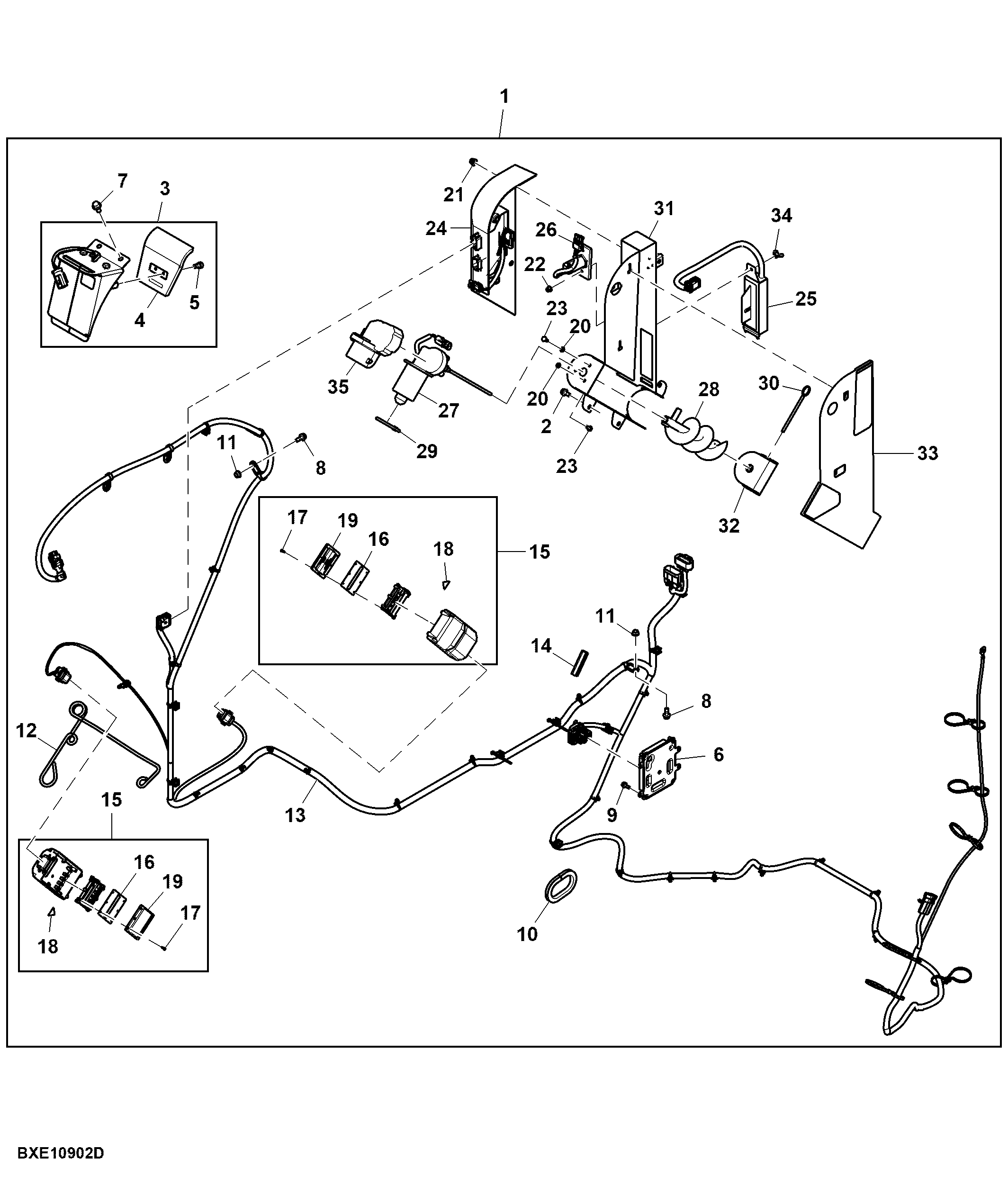 Moisture / Mass Flow Sensor, 2WD, Attachment