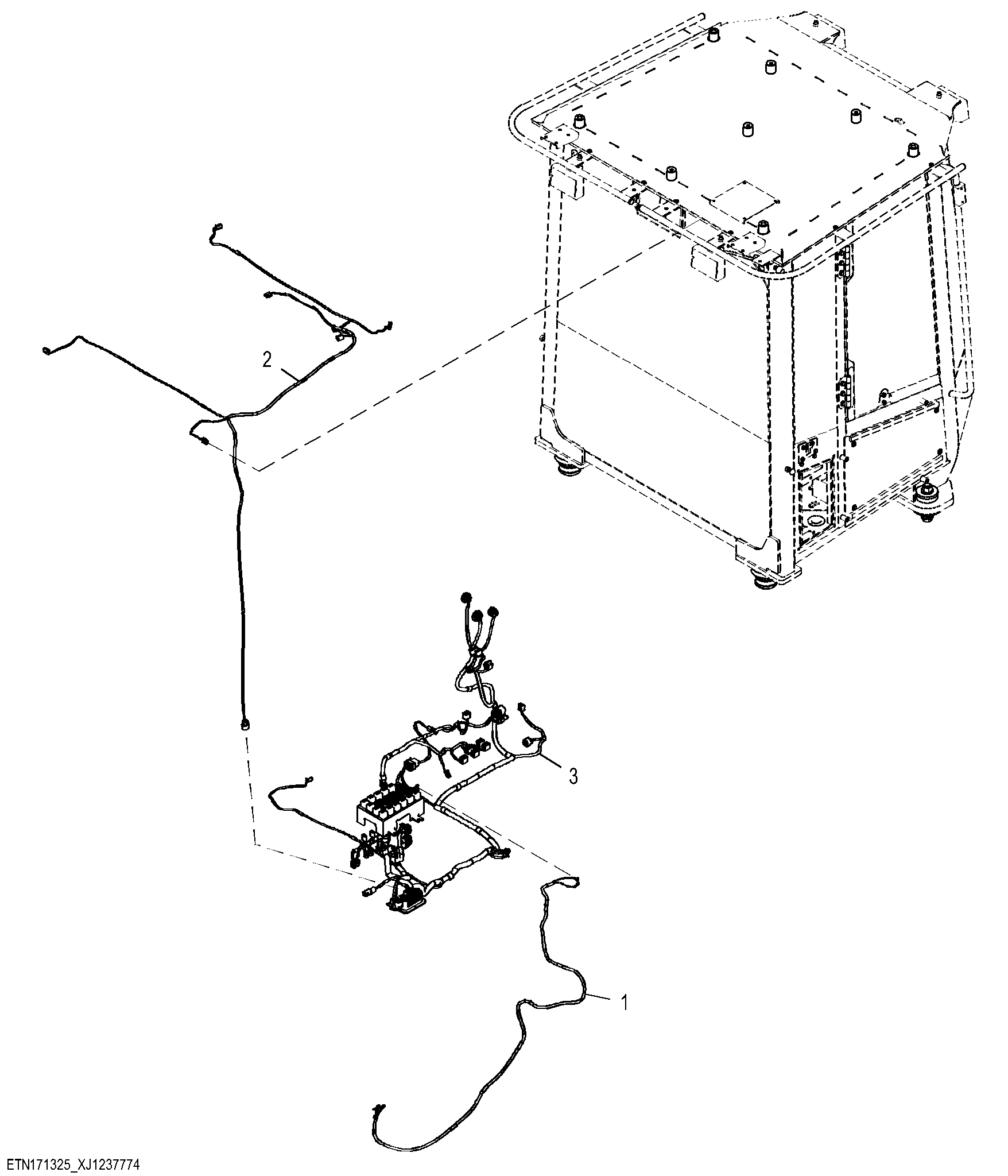 Main Wiring Harness, Cabin (100048 - 100079)