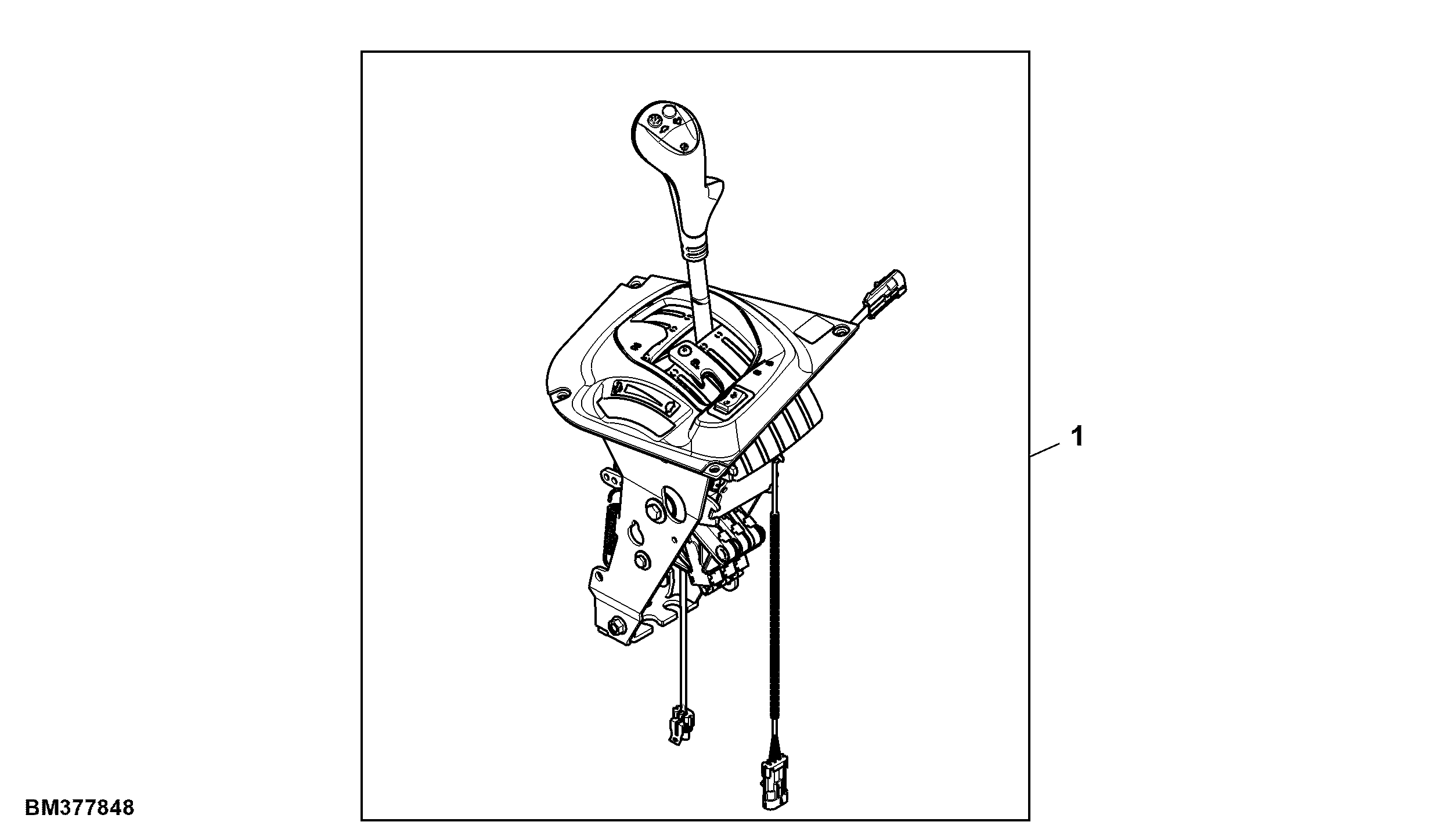 Shifter, 4 Range Electronic PowrQuad™ Transmission