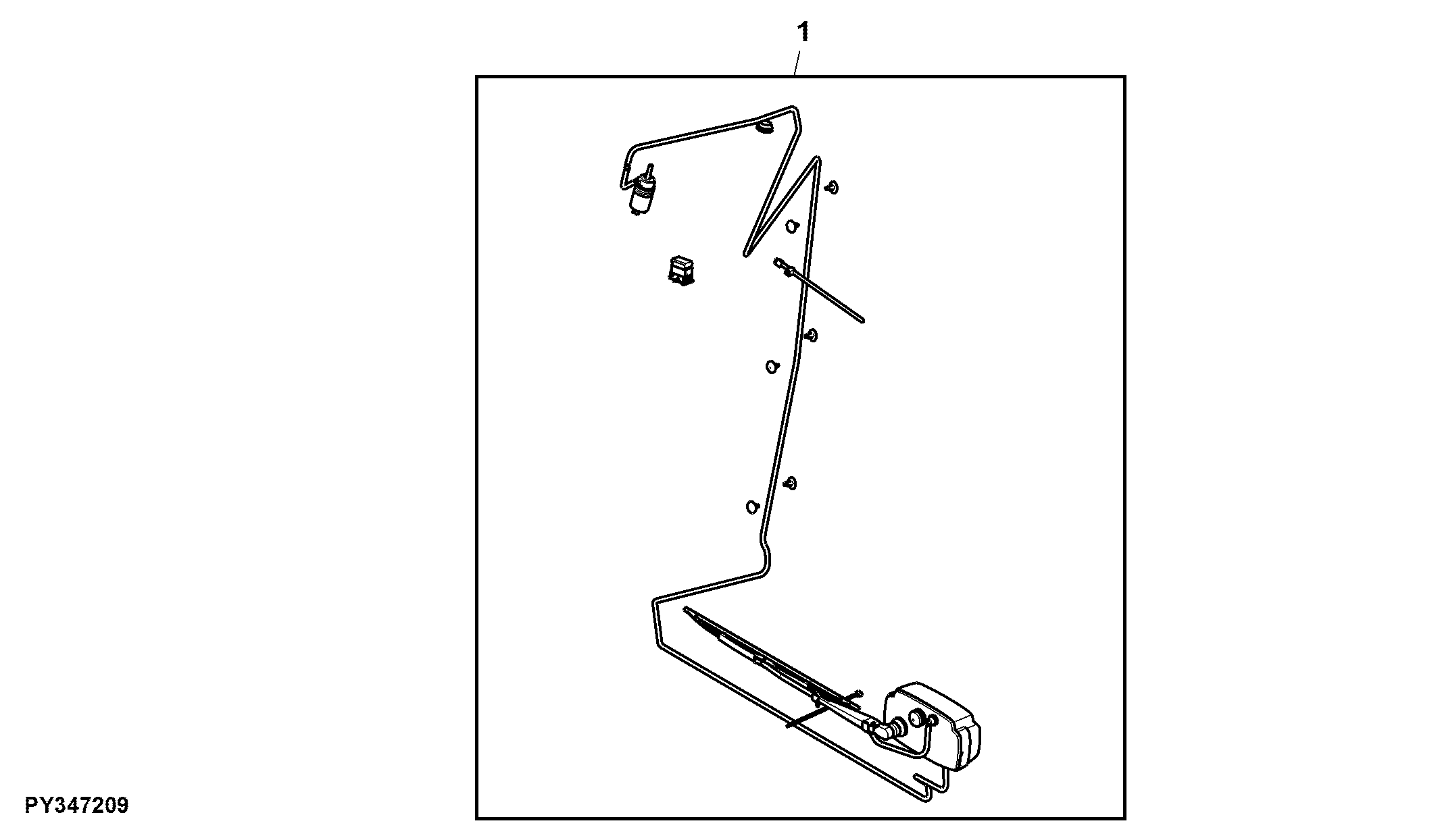 Attachment, Rear Window Wiper