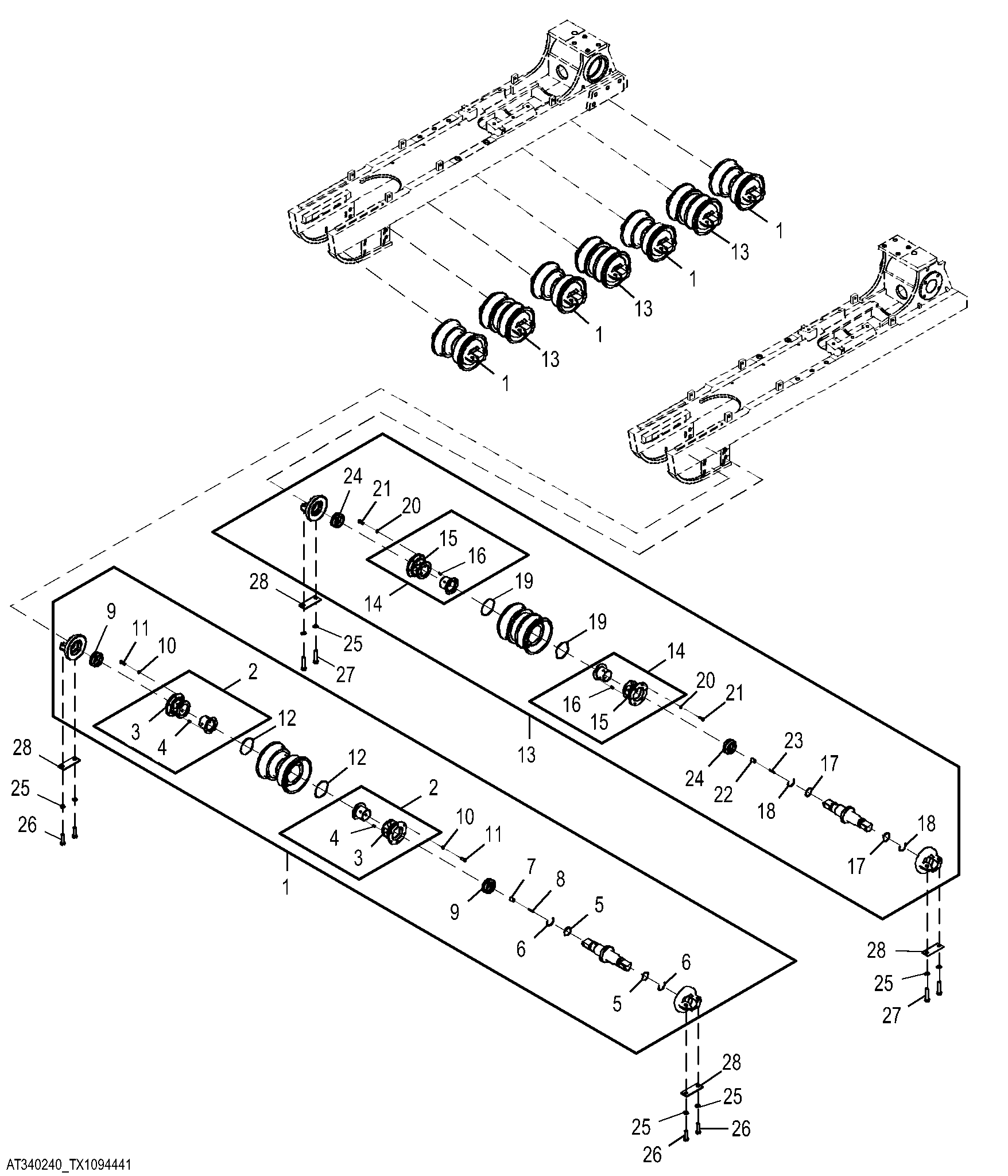 Track Rollers, Maximum Life Undercarriage (LGP)