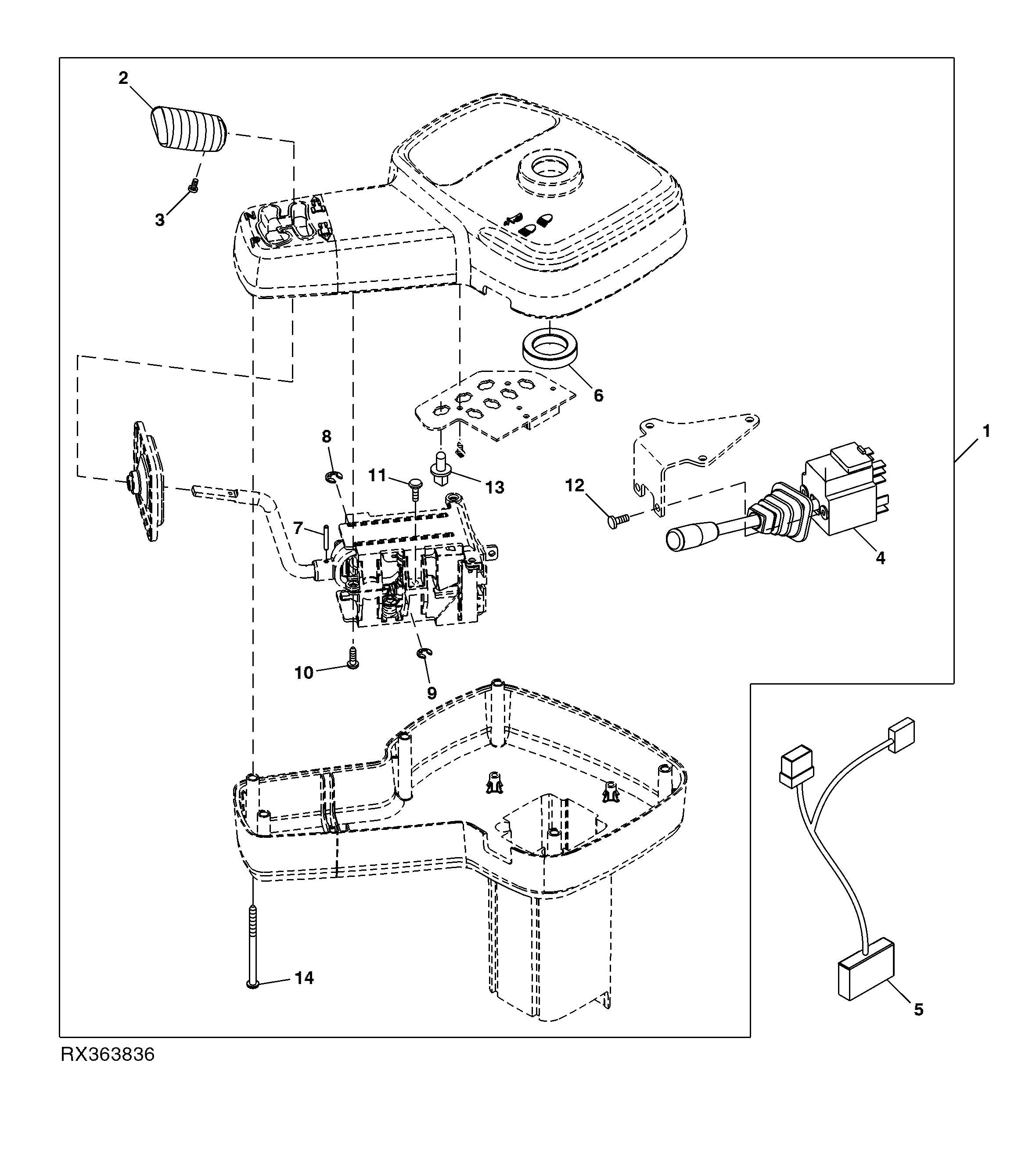 STEERING COLUMN AND MOUNTING (IVT W/LH REVERSER)