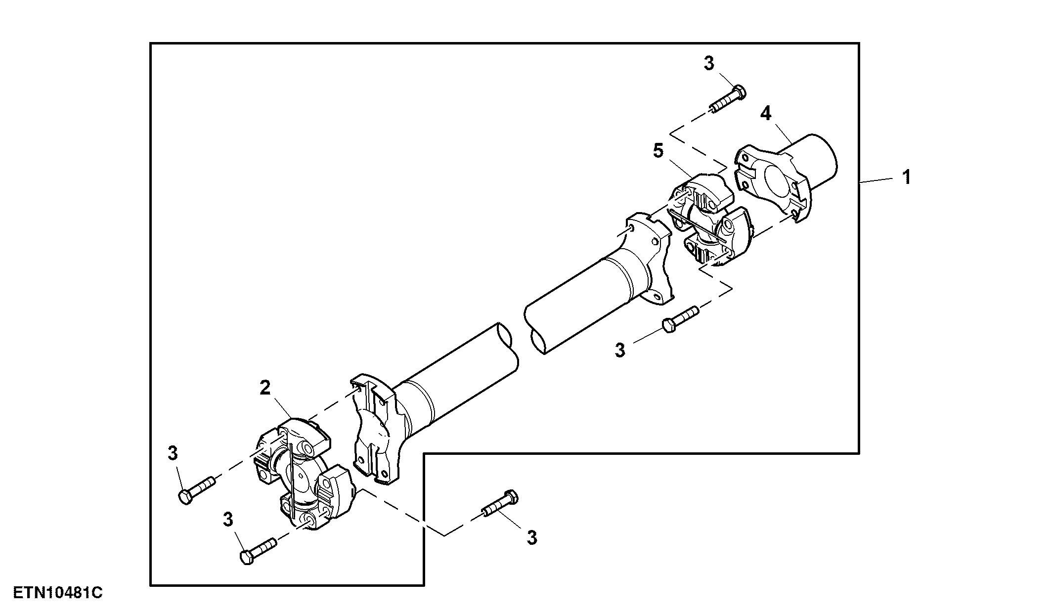 Input Driveline, 1300 MFWD, PowrQuad™/ AutoQuad™/ CommandQuad™