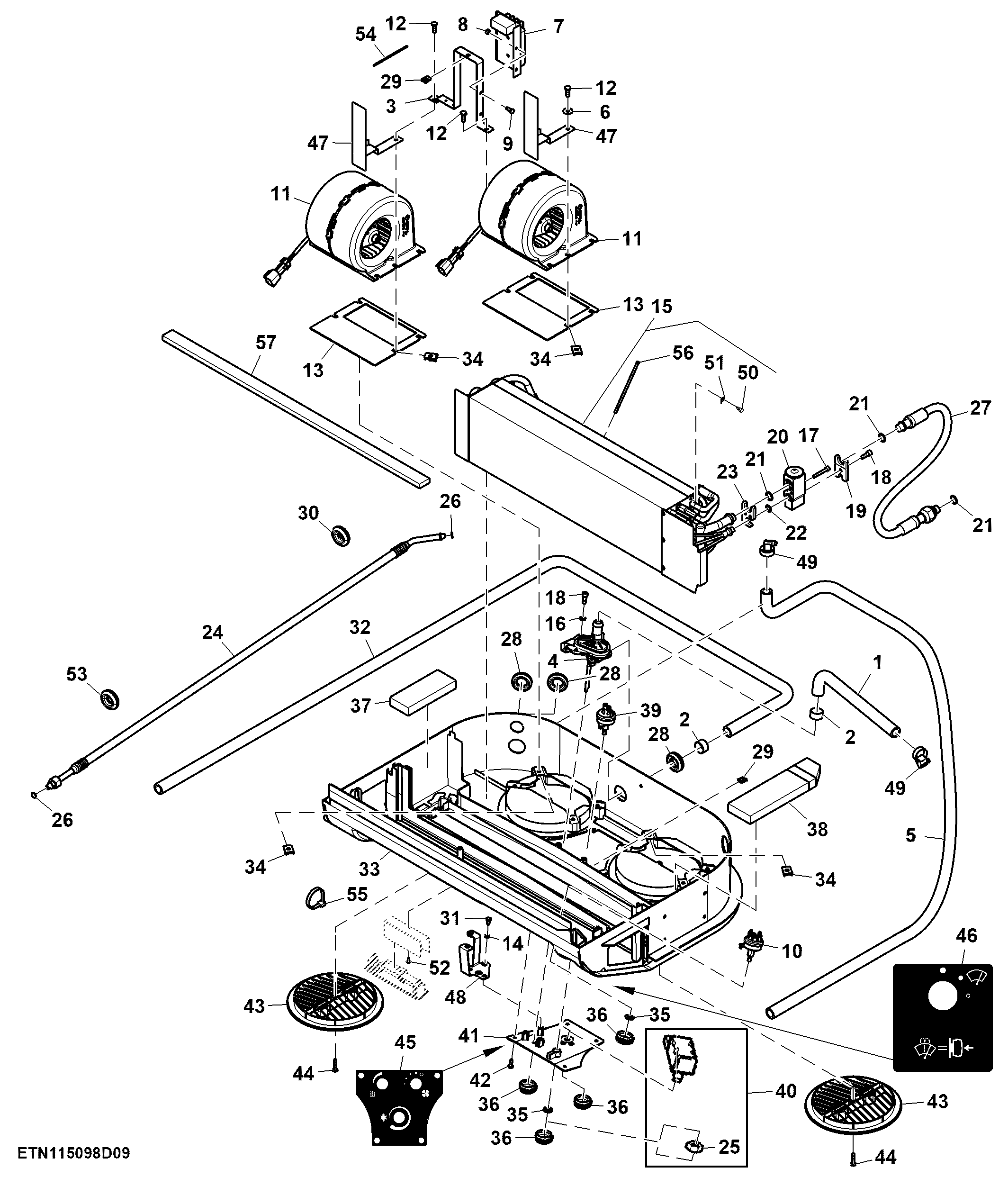 Heater / A/C Unit, Air Conditioner ( - 009999)