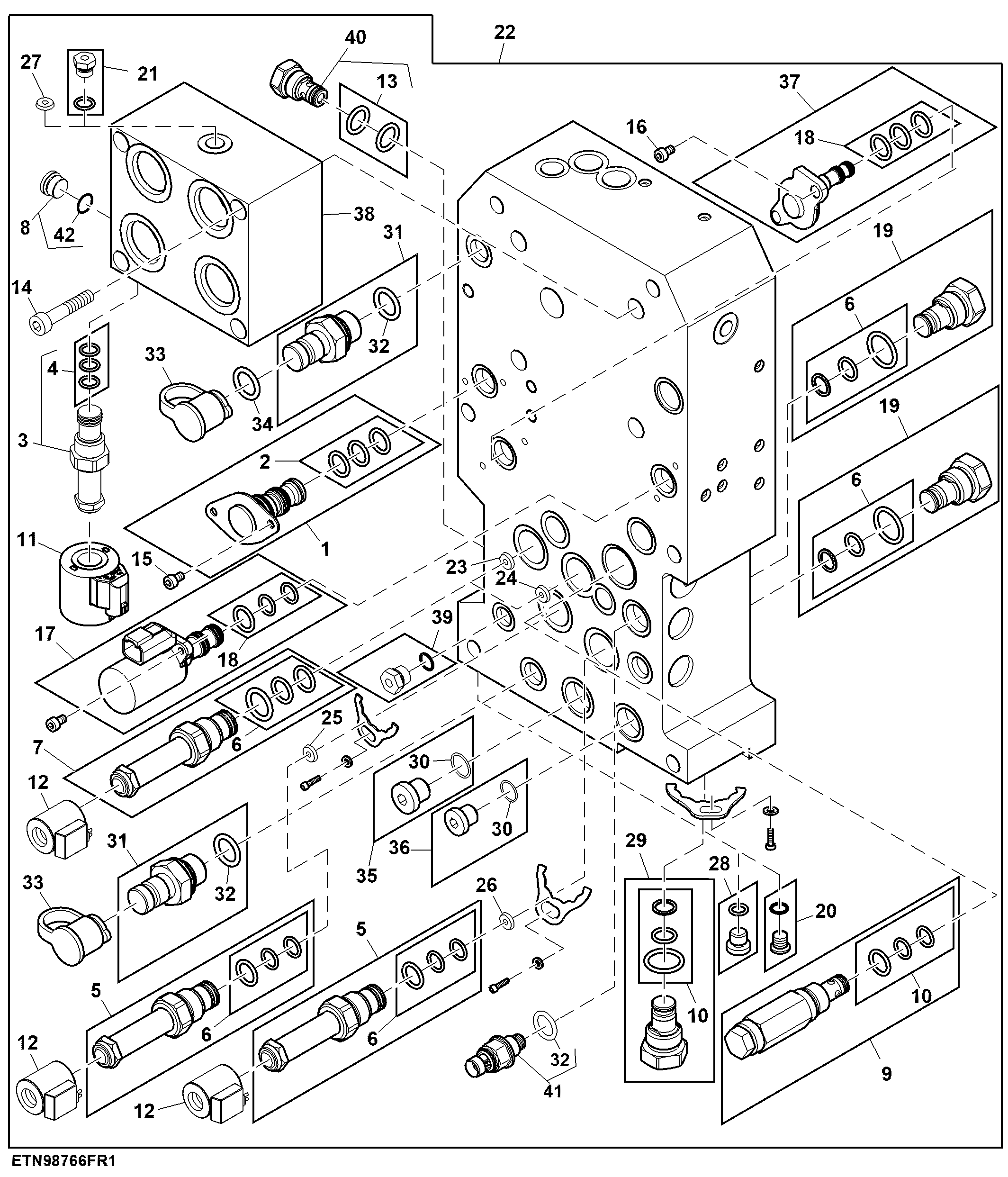 Front Suspension Valve Assembly, ILS™, W/O Brakes
