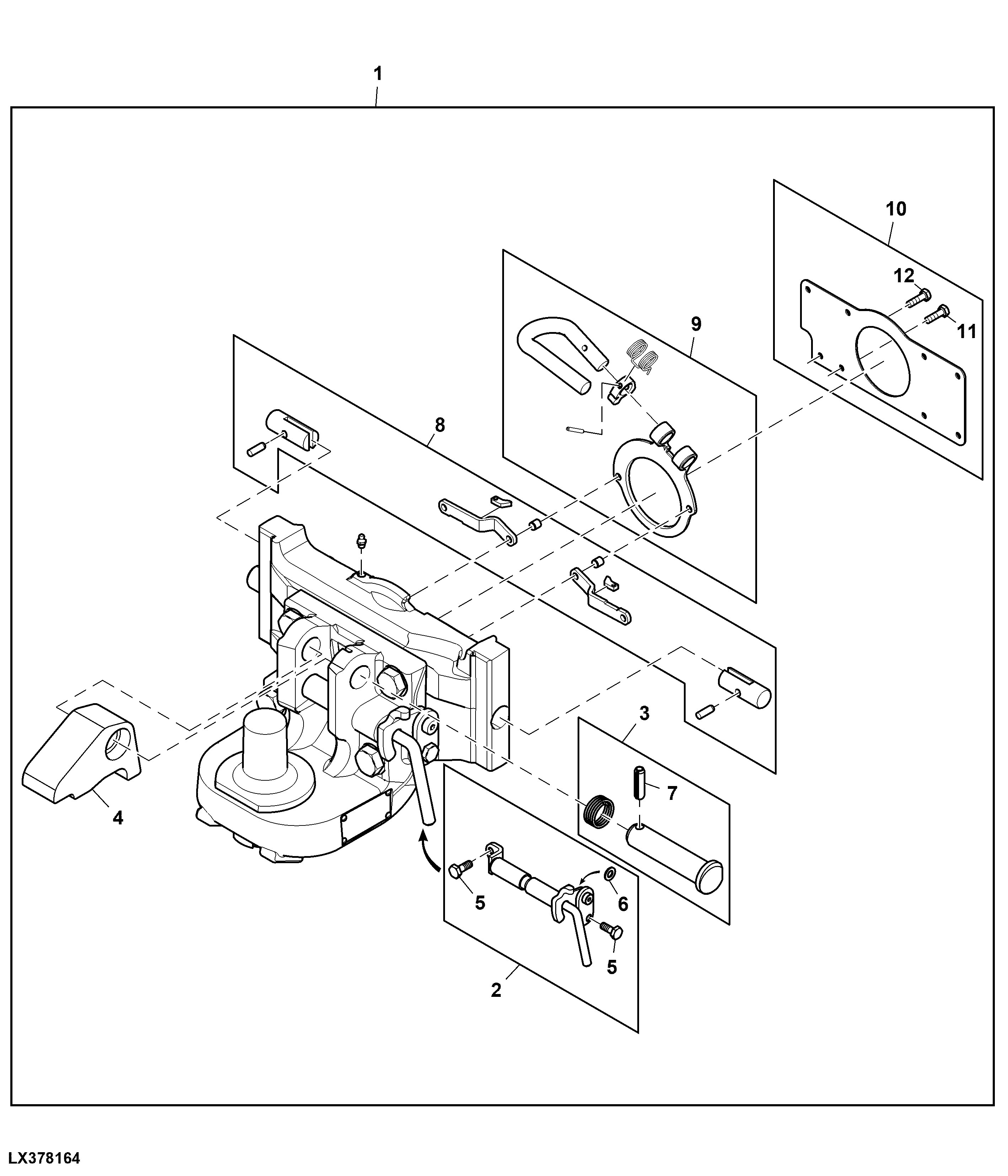 Attachment, Piton Type Trailer Hitch, Height Adjustable