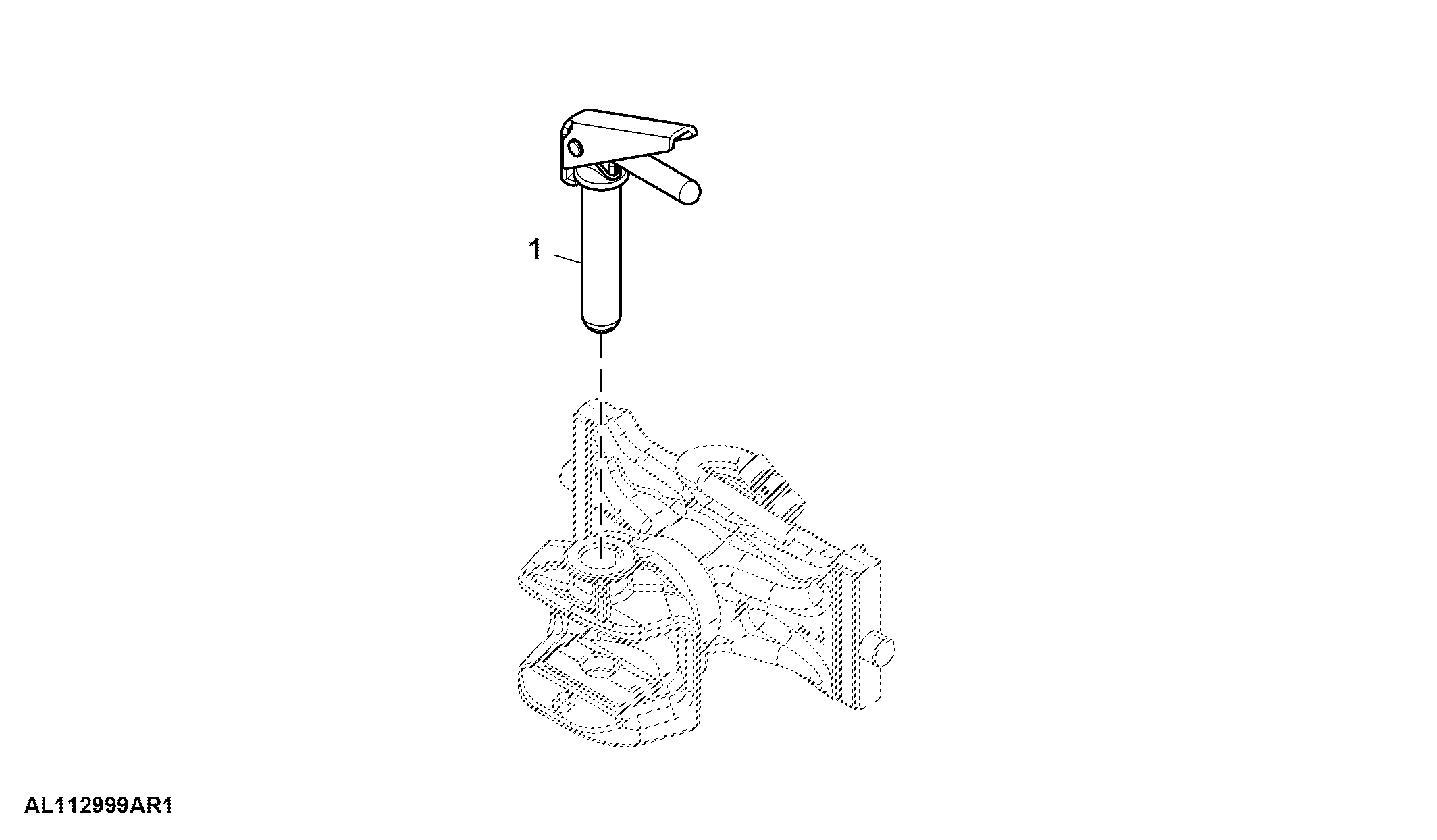 Hitch Pin, W/ Handle, Pistol Type