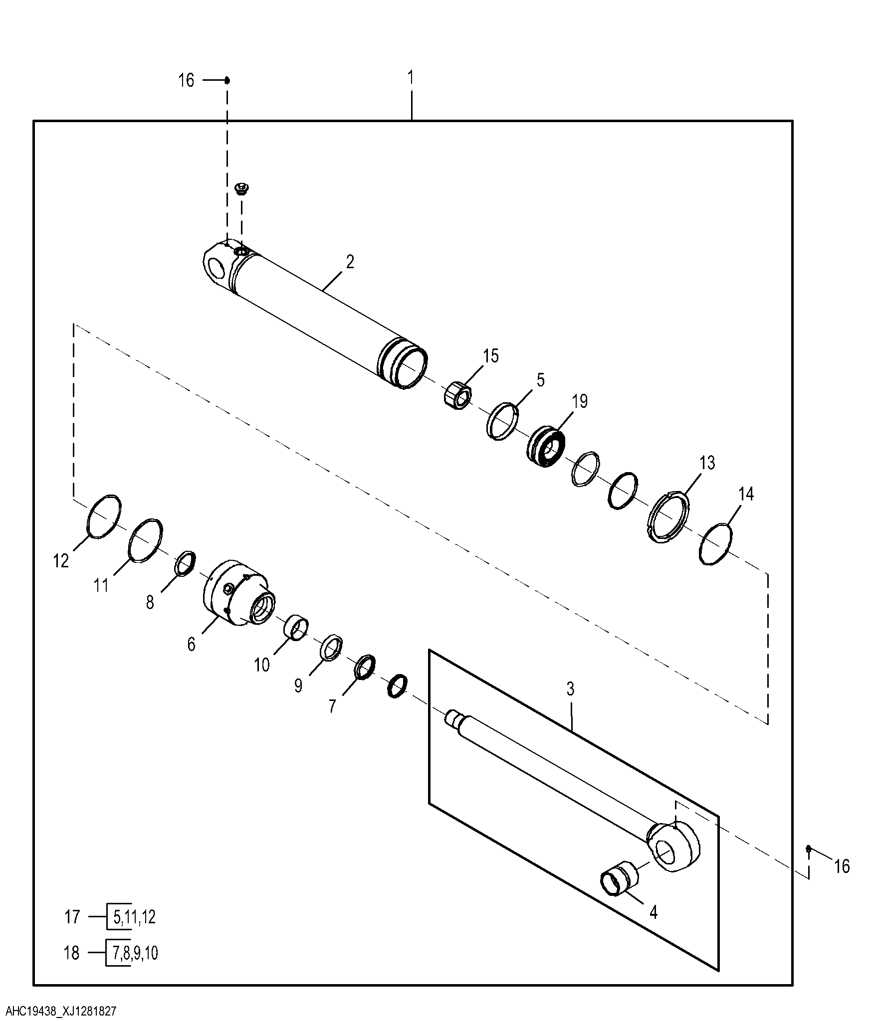 Crowd Cylinder Components, Extendable Dipperstick