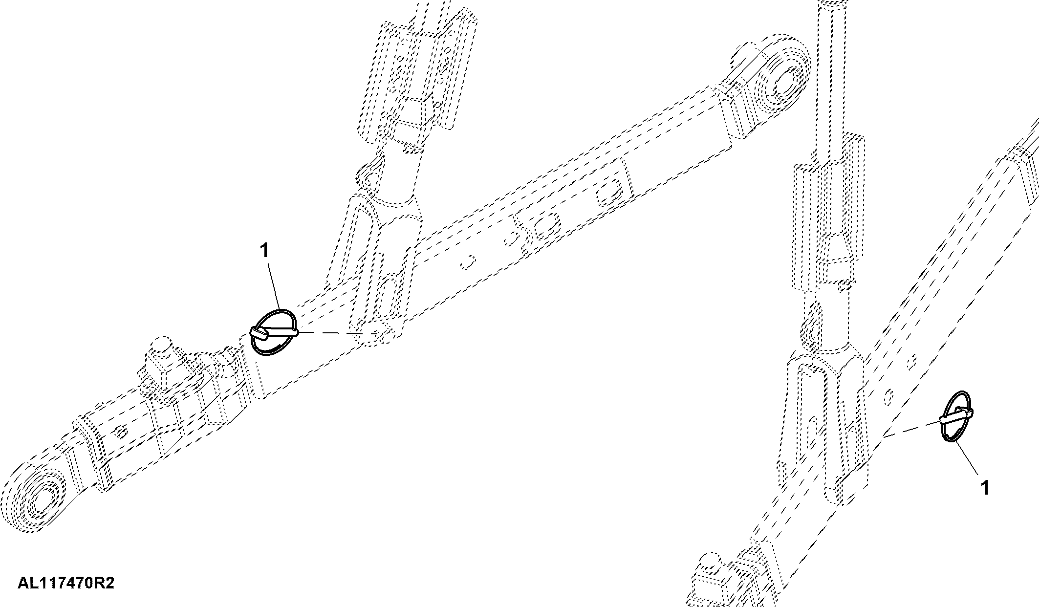 Ring Locked Pins, Lift Link