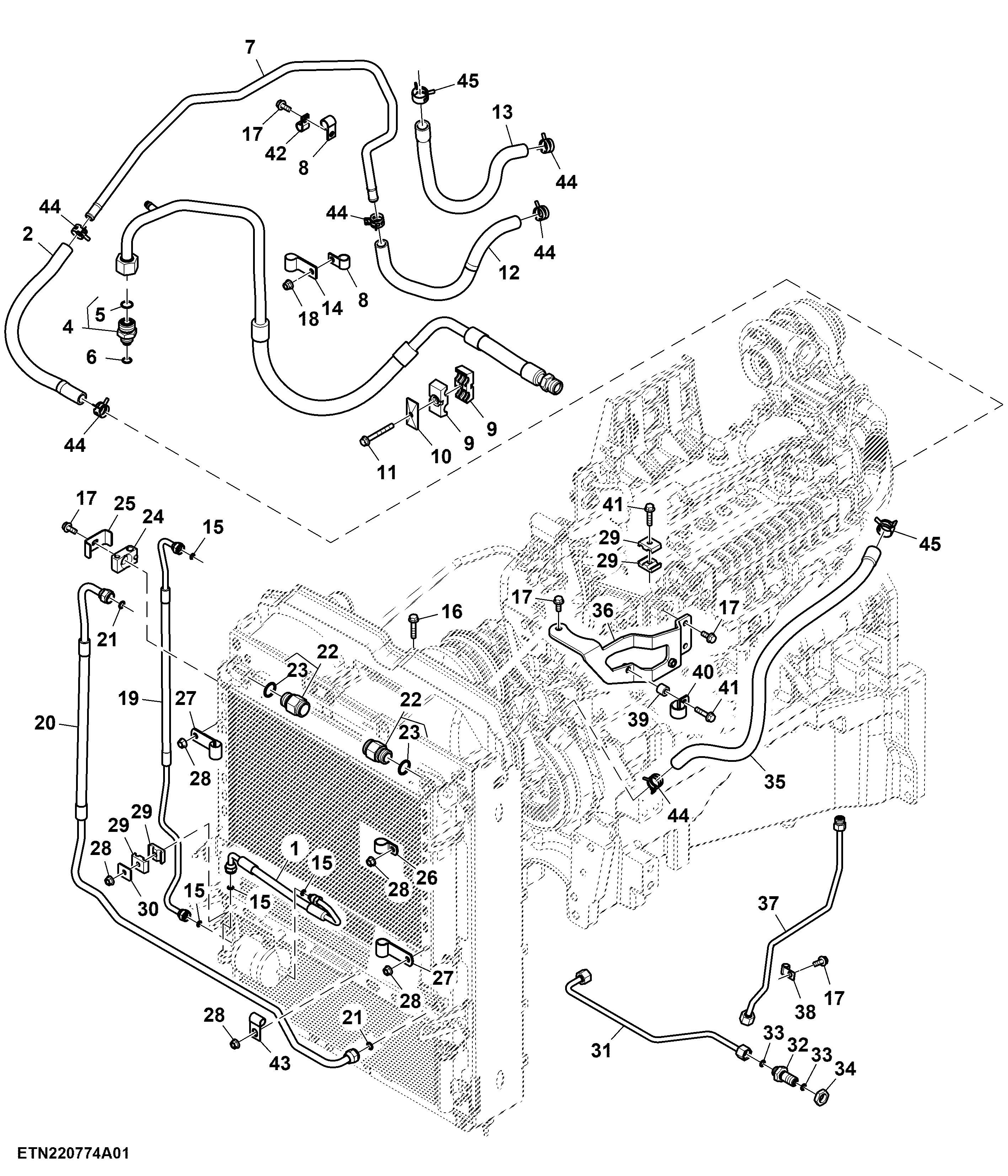 Front Line Bundle, 1500 MFWD, W/ Ether Aid, T3 Engine (1/2) (For EAEU) (150001 - )