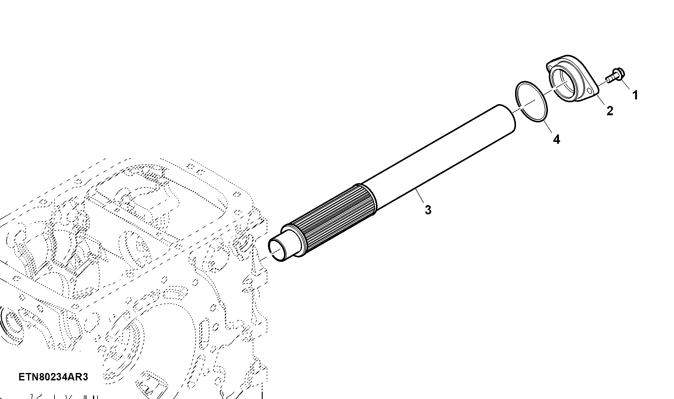 Oil Filter Assembly, W/ Electro-Hydraulic (Hi/LO), John Deere