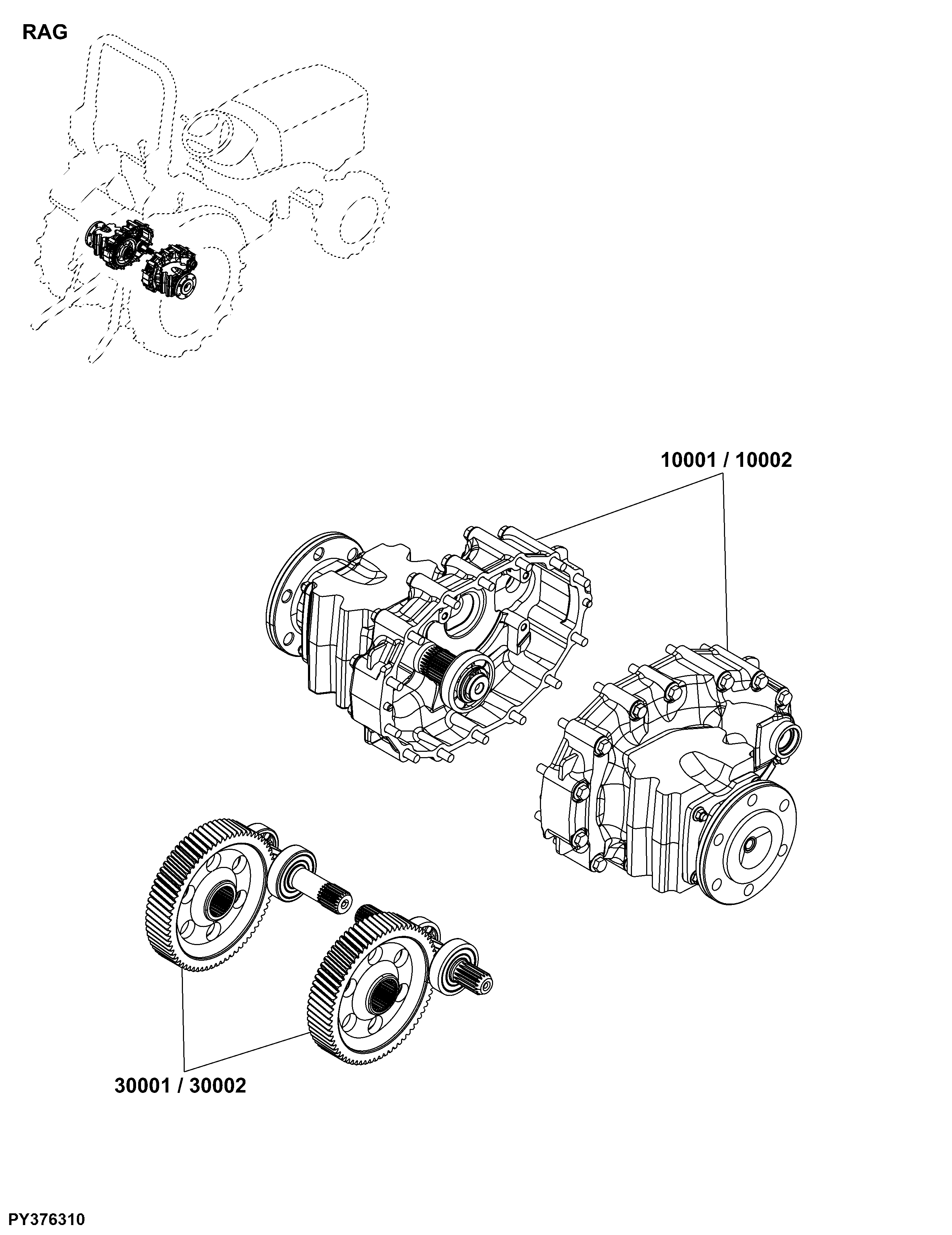 RAG Axle Assemblies, Rear
