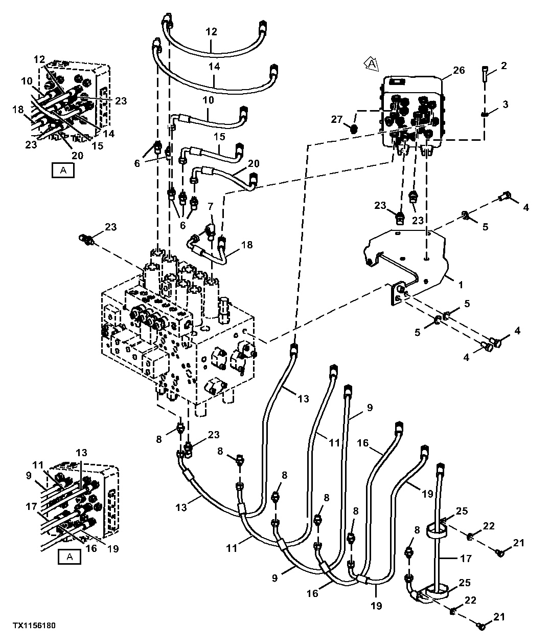 Pilot Lines, Control Valve To Pilot Signal Manifold