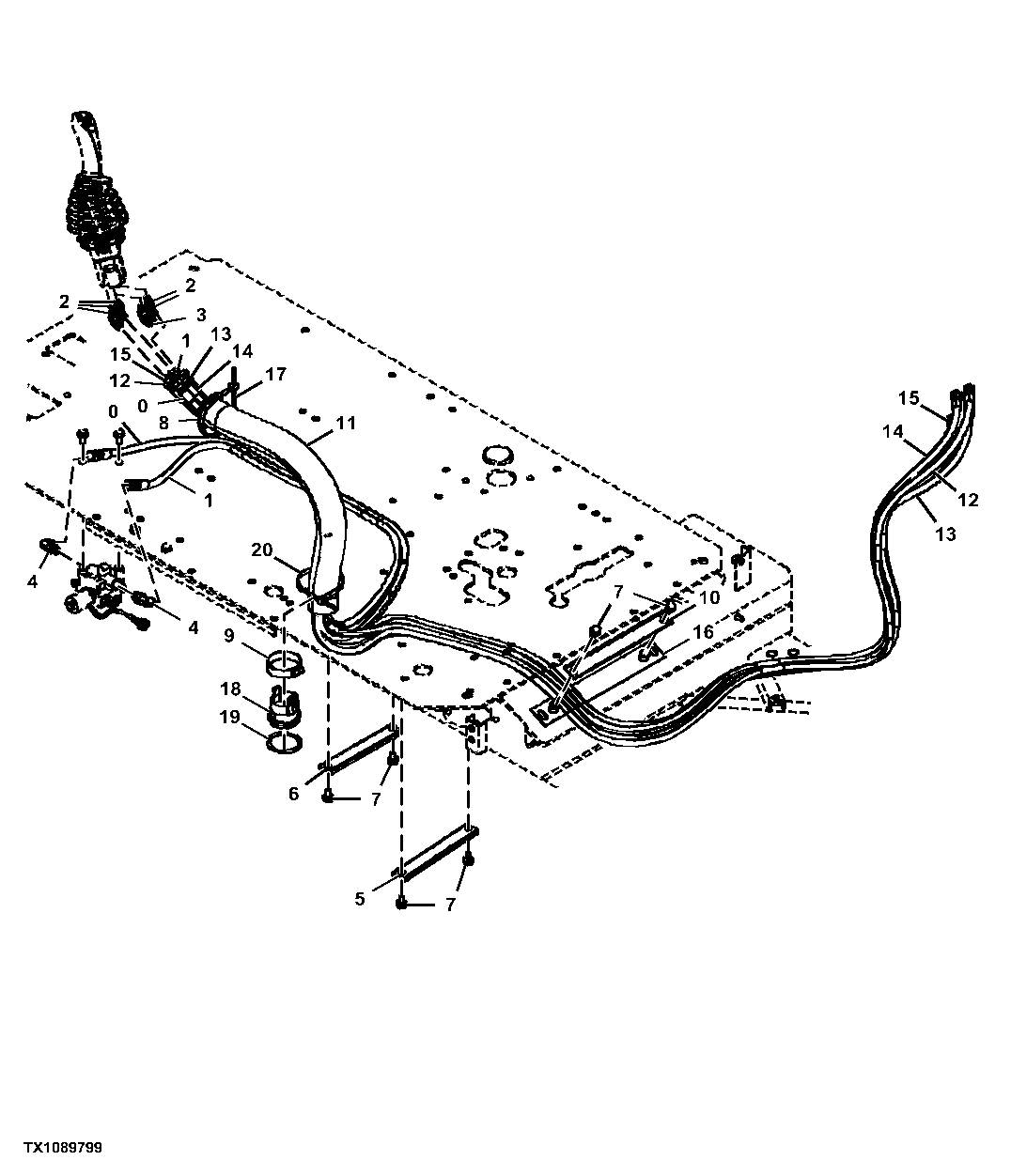Pilot Lines, Pilot Signal Manifold to Left Pilot Controller
