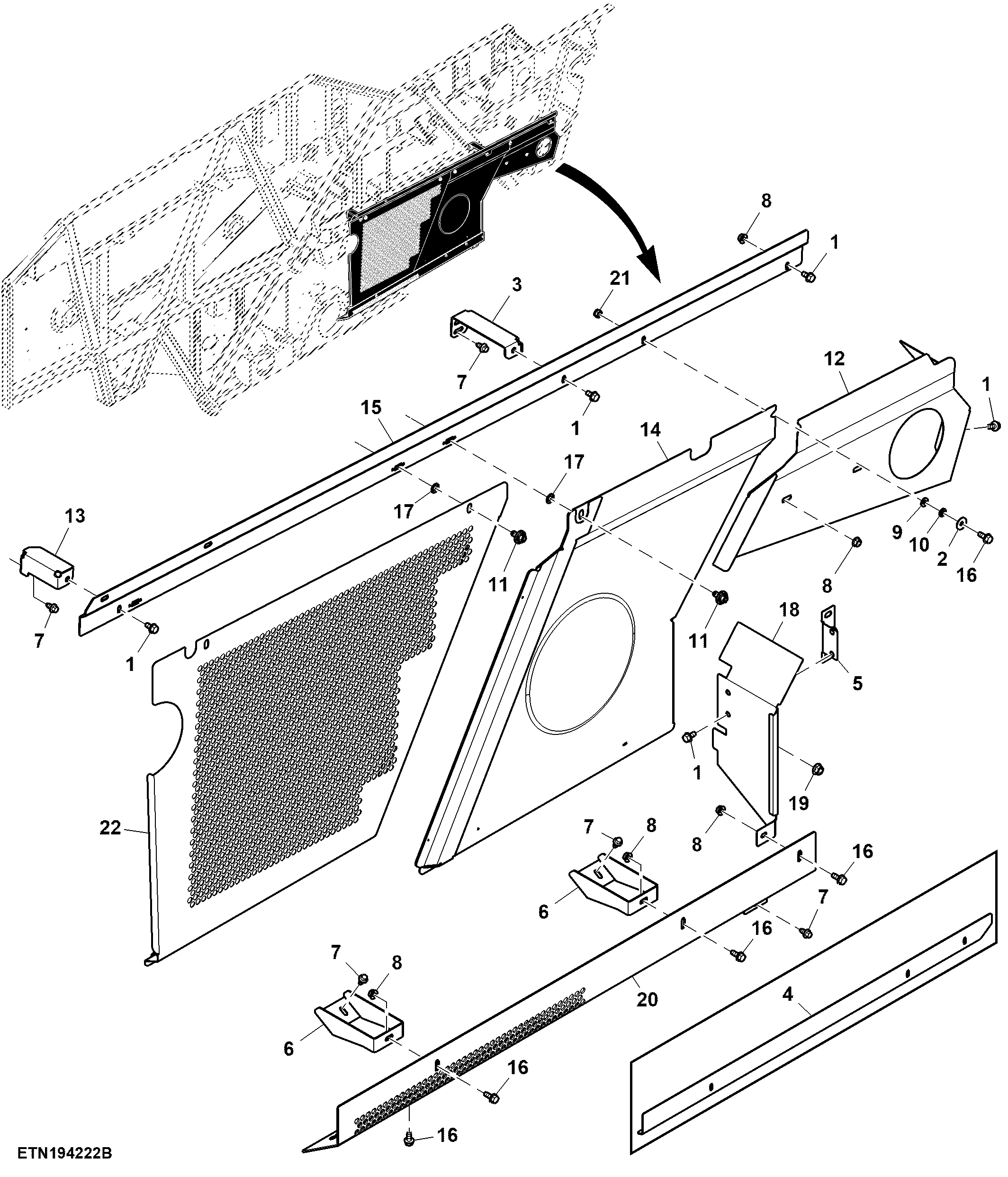 Lower Styling Cover, RH, Track, HillMaster™