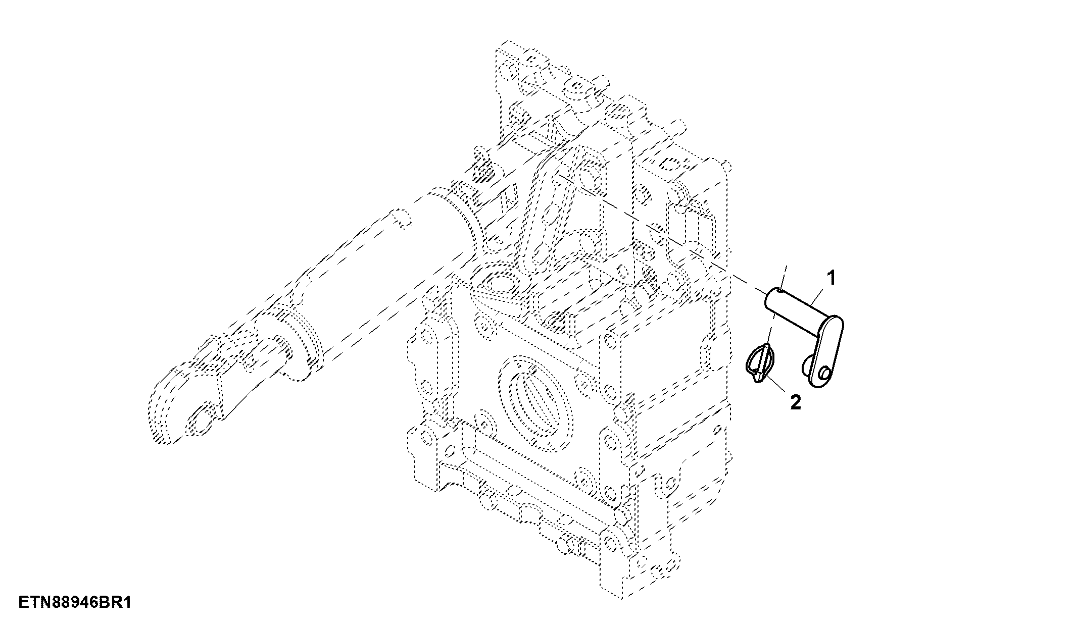Quick Lock Pin, Centre Link Bracket