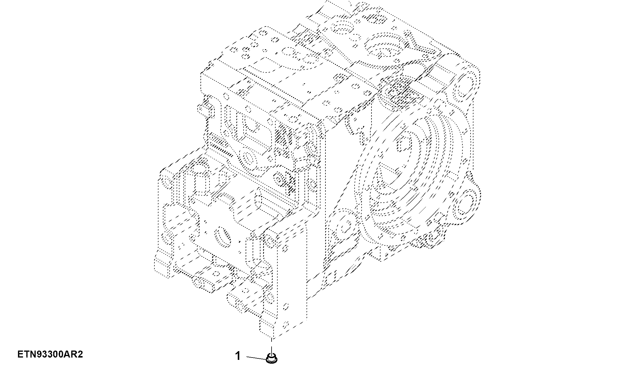 Plastic Plugs, Differential / PTO Housing, W/ Drawbar, W/ Wagon Hitch (010000 - )