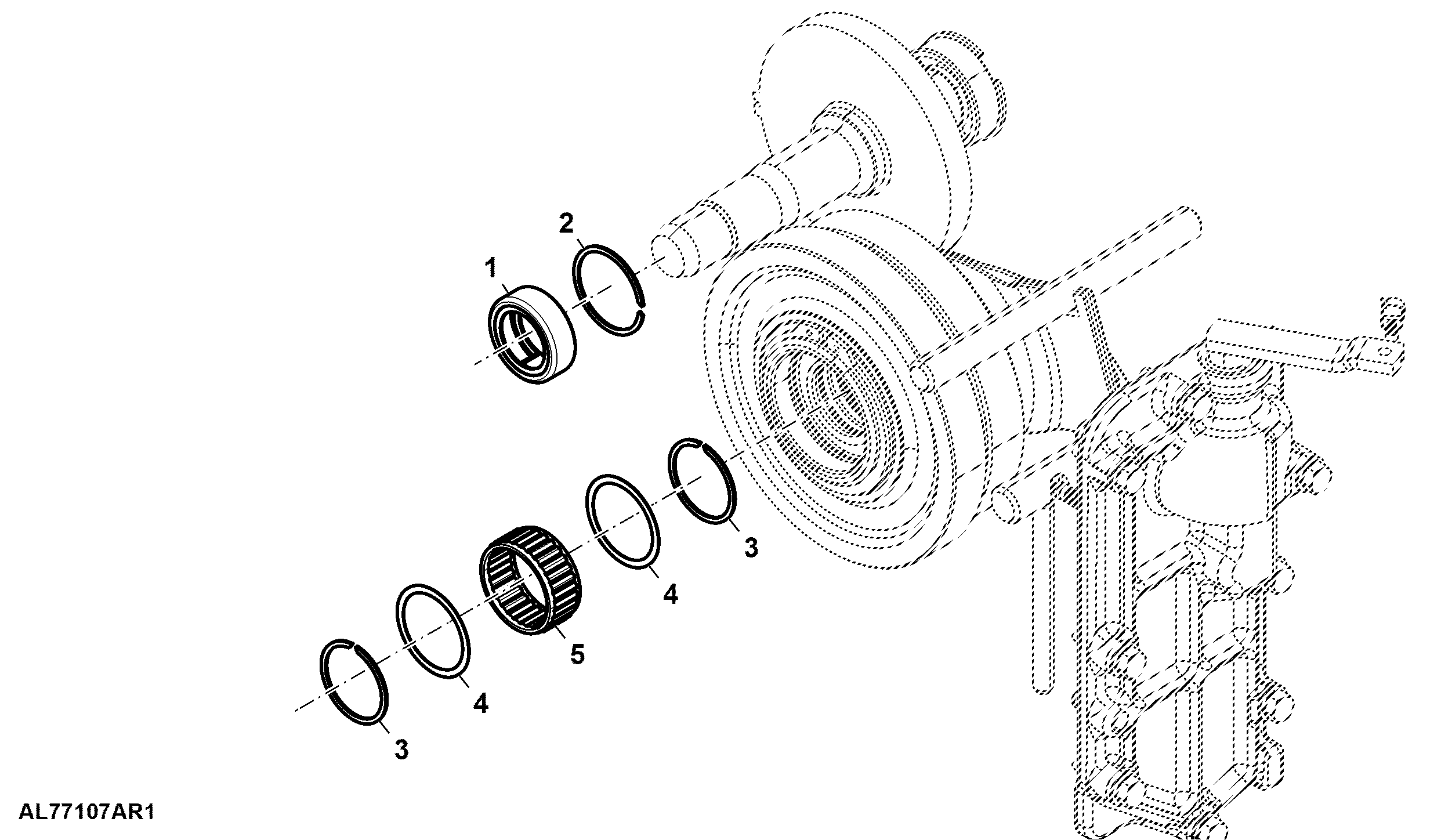 Needle Bearing / Sleeve, Countershaft, Creeper Transmission