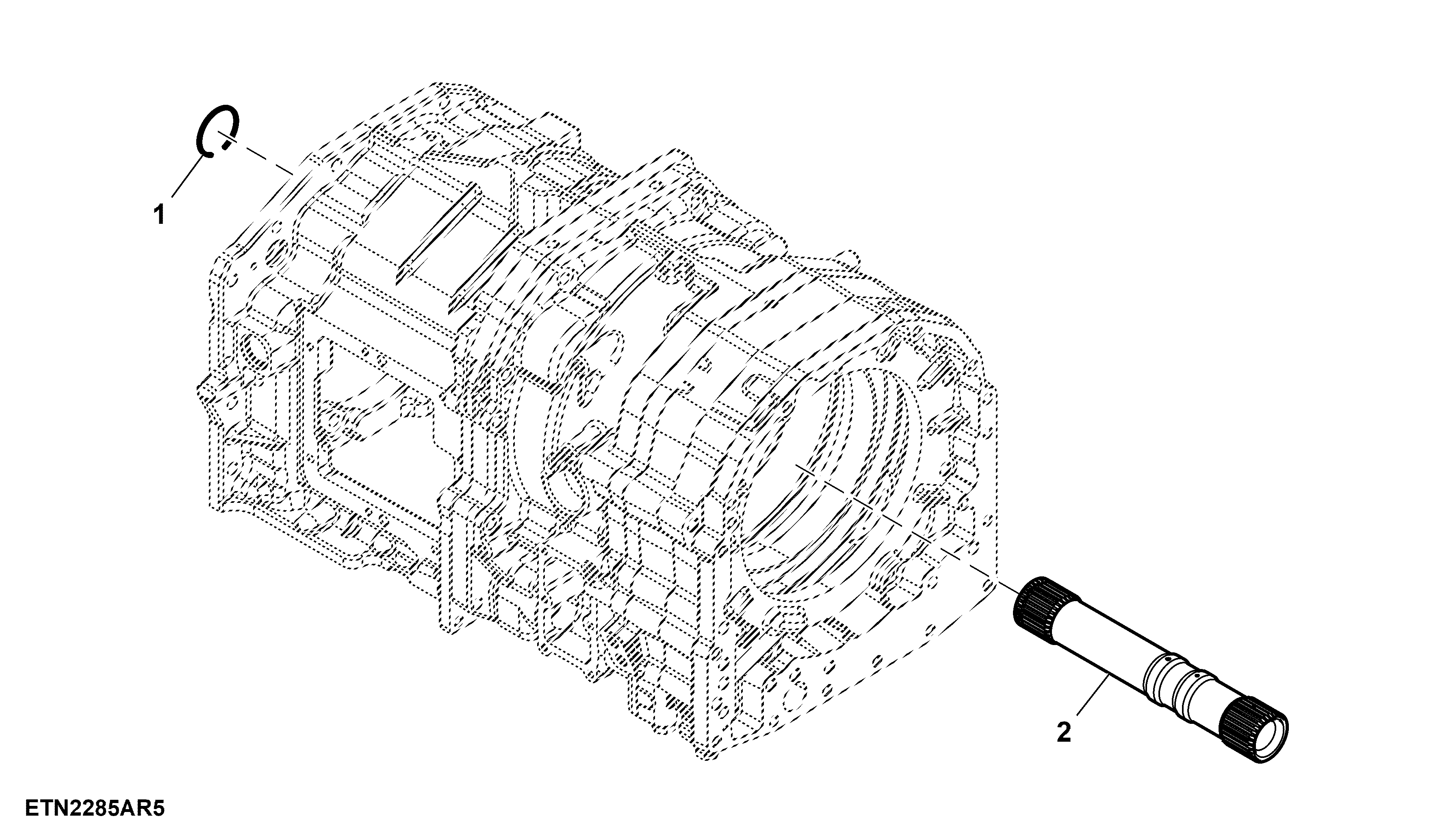 Input Shaft, PowrQuad™ or CommandQuad™ Transmission